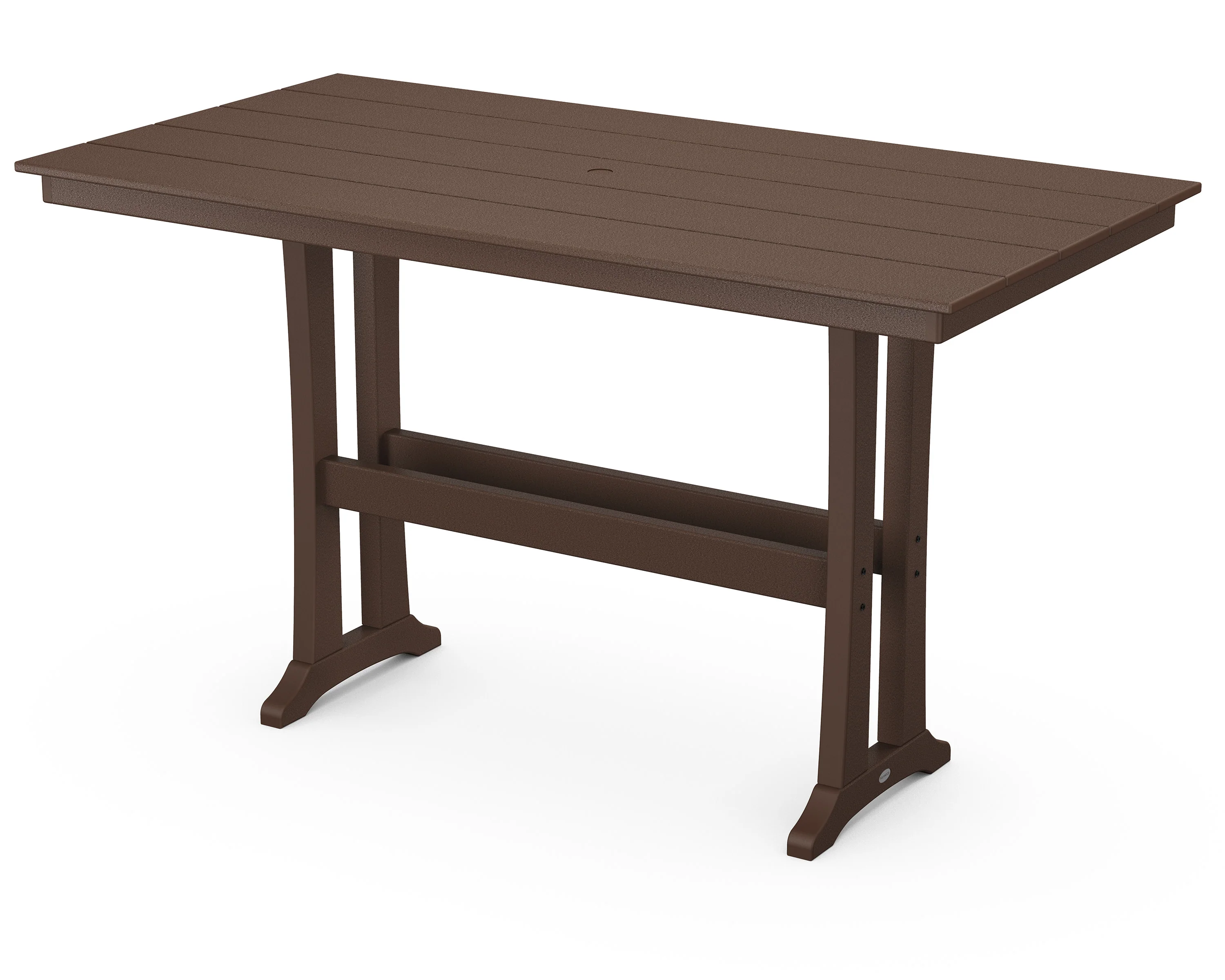 Farmhouse Trestle 37" x 72" Bar Table - Image 7
