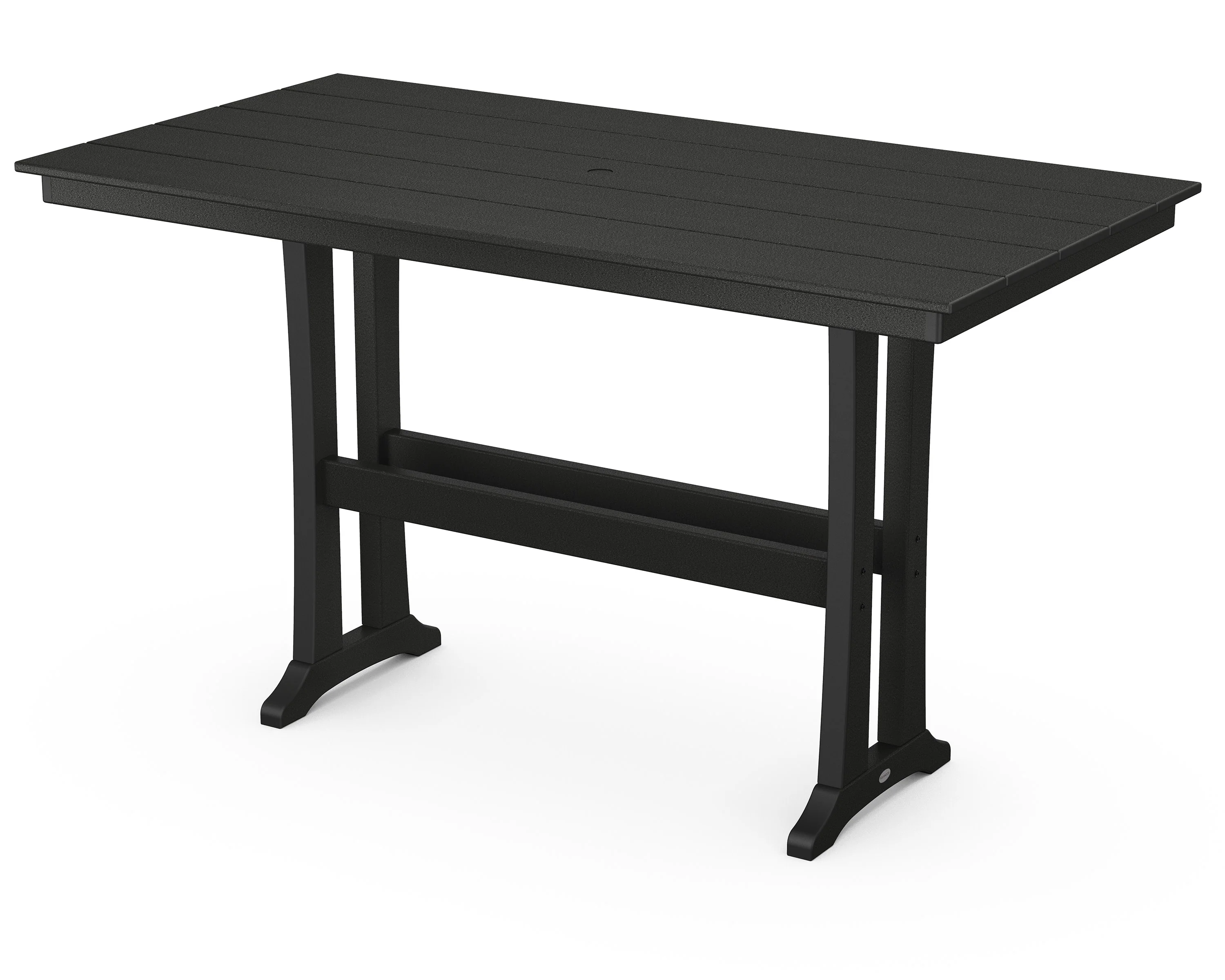 Farmhouse Trestle 37" x 72" Bar Table - Image 8