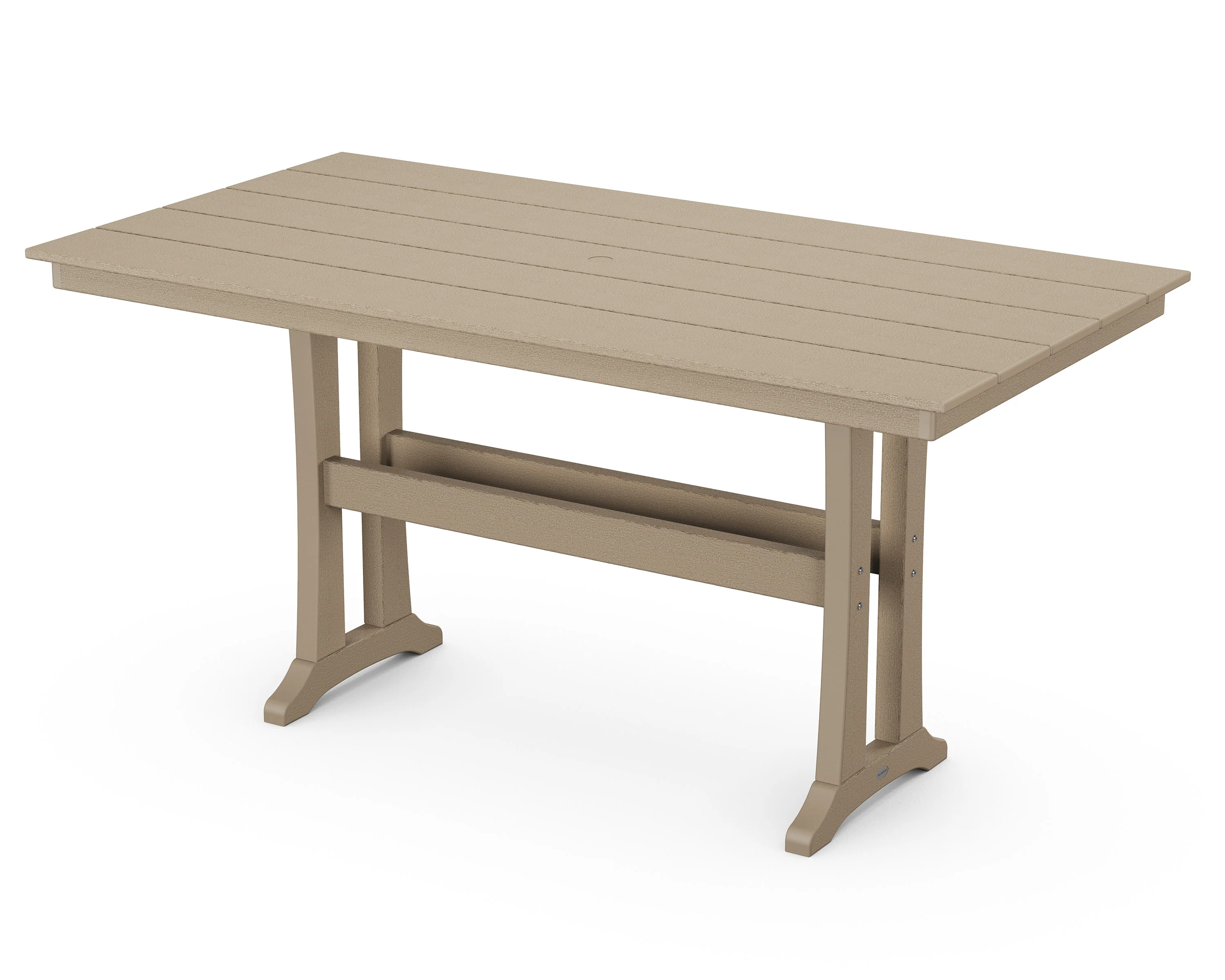 Farmhouse Trestle 37" x 72" Counter Table - Image 9