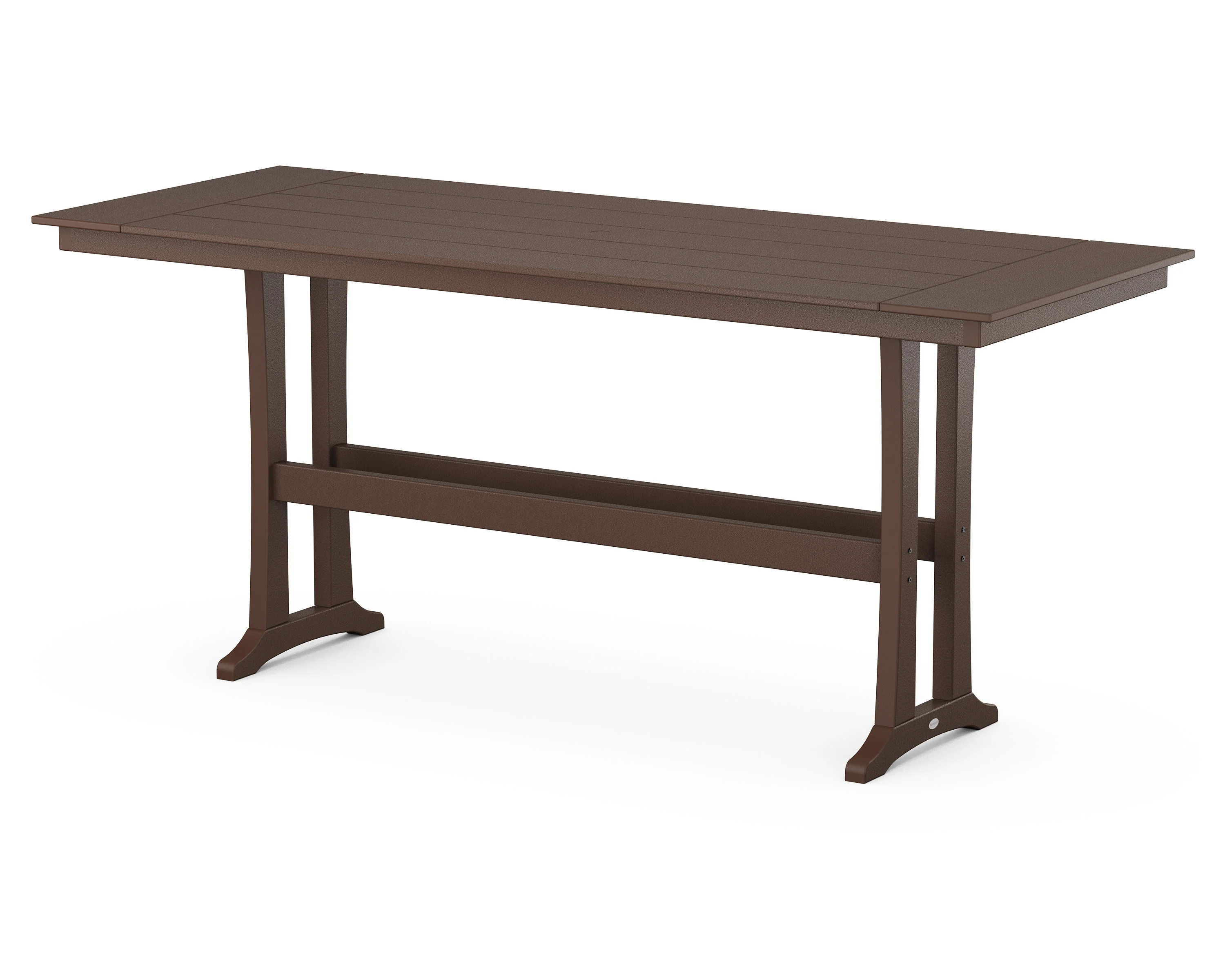 Farmhouse Trestle 38" x 96" Bar Table - Image 6