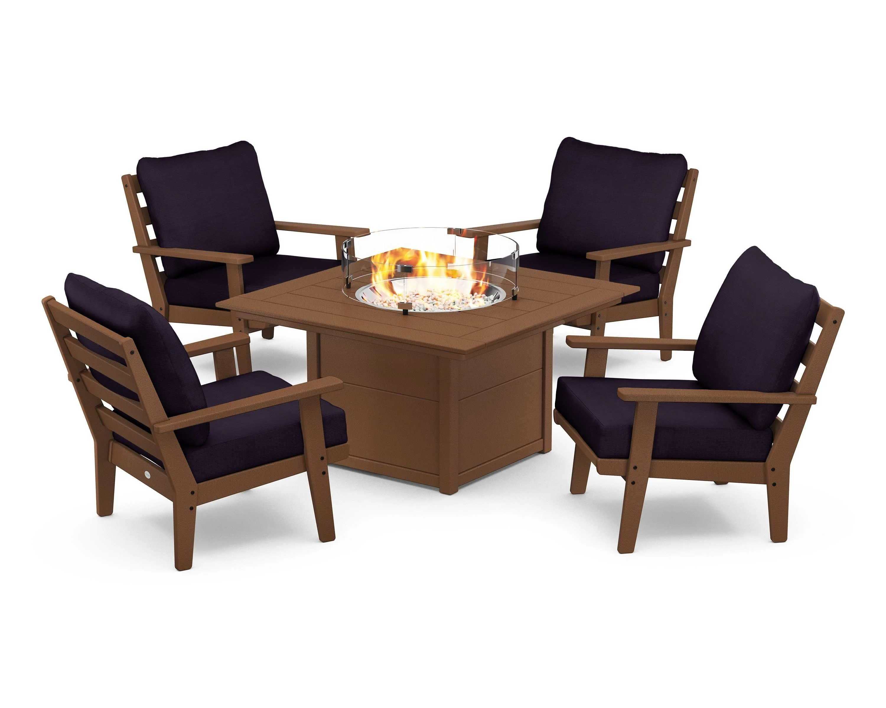Grant Park 5-Piece Deep Seating Conversation Set with Fire Pit Table - Image 18