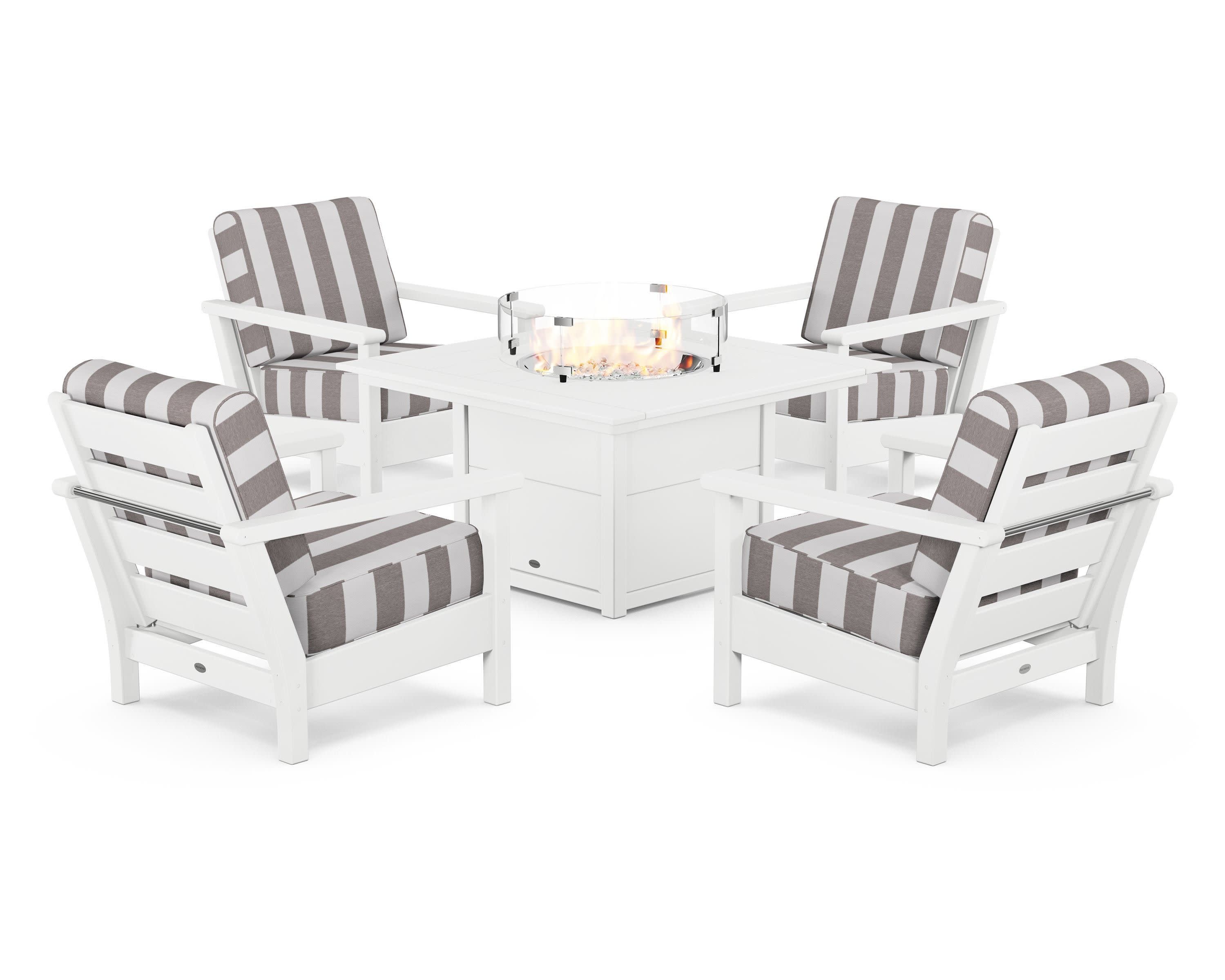 Harbour 5-Piece Conversation Set with Fire Pit Table - Image 114