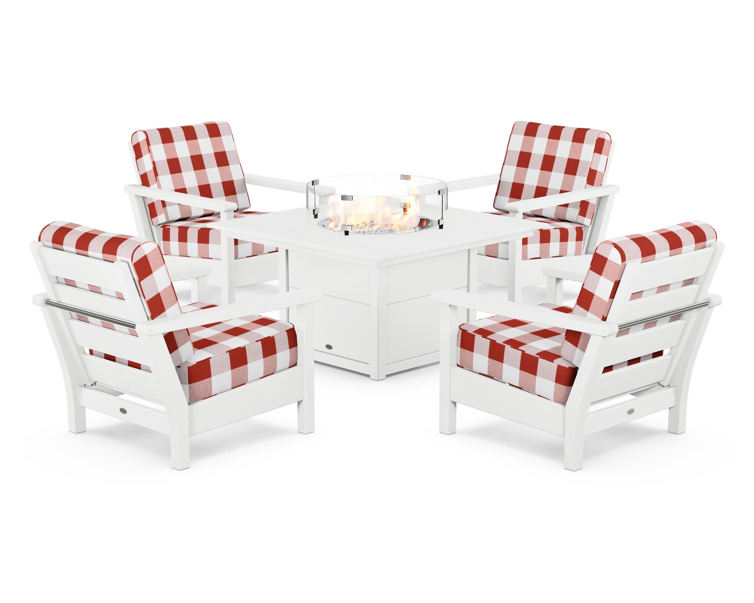 Harbour 5-Piece Conversation Set with Fire Pit Table - Image 138