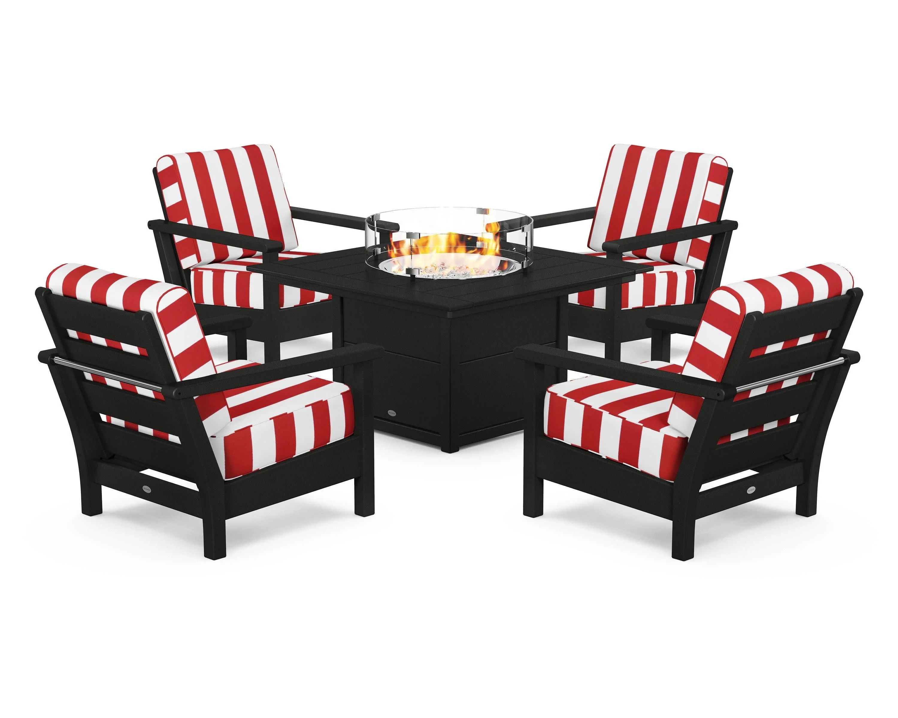 Harbour 5-Piece Conversation Set with Fire Pit Table - Image 174