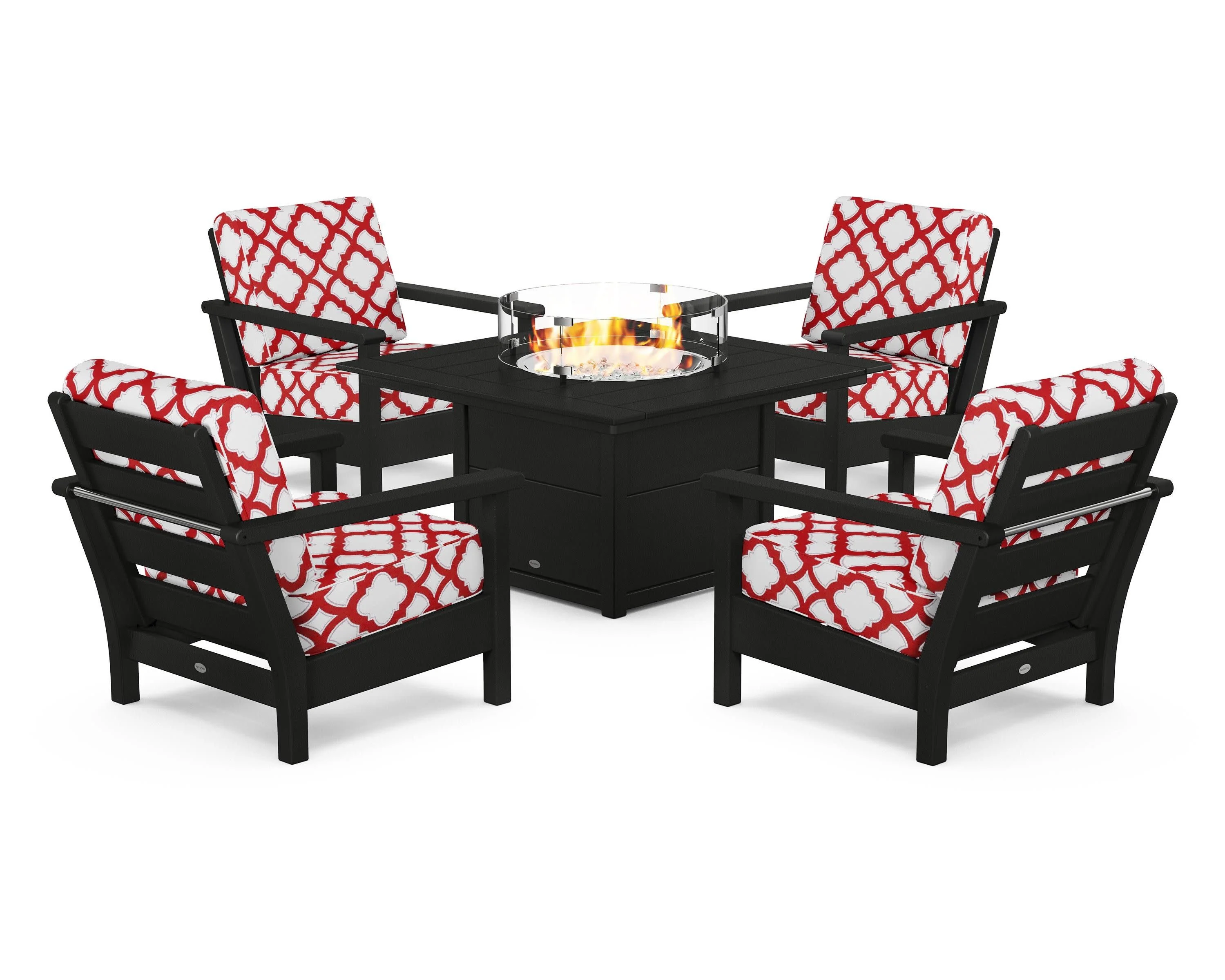 Harbour 5-Piece Conversation Set with Fire Pit Table - Image 195