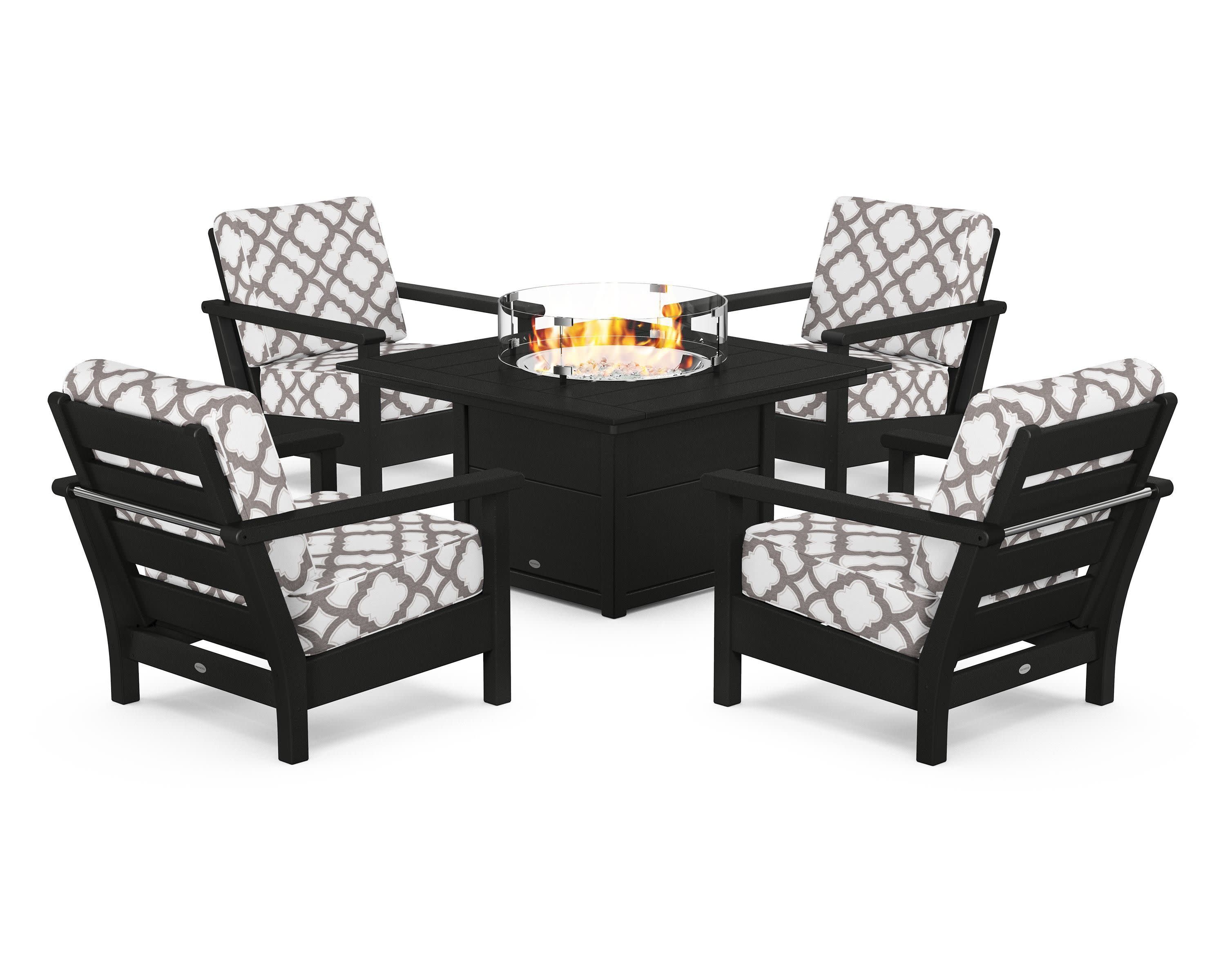 Harbour 5-Piece Conversation Set with Fire Pit Table - Image 199