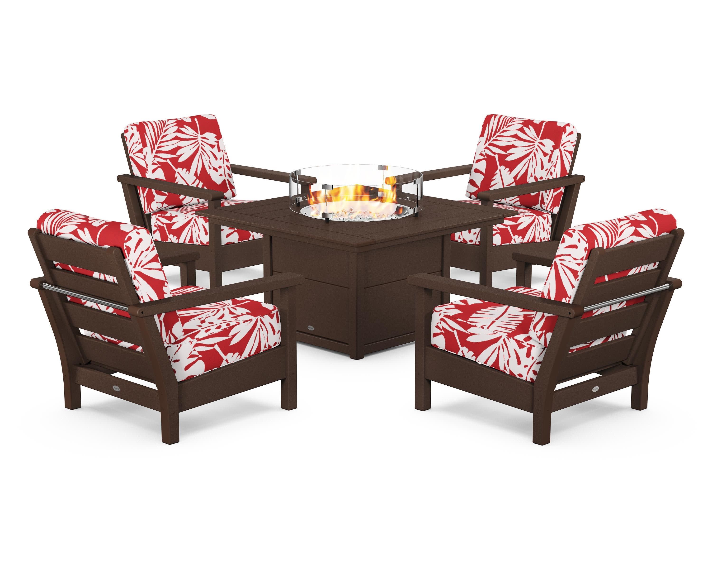 Harbour 5-Piece Conversation Set with Fire Pit Table - Image 203