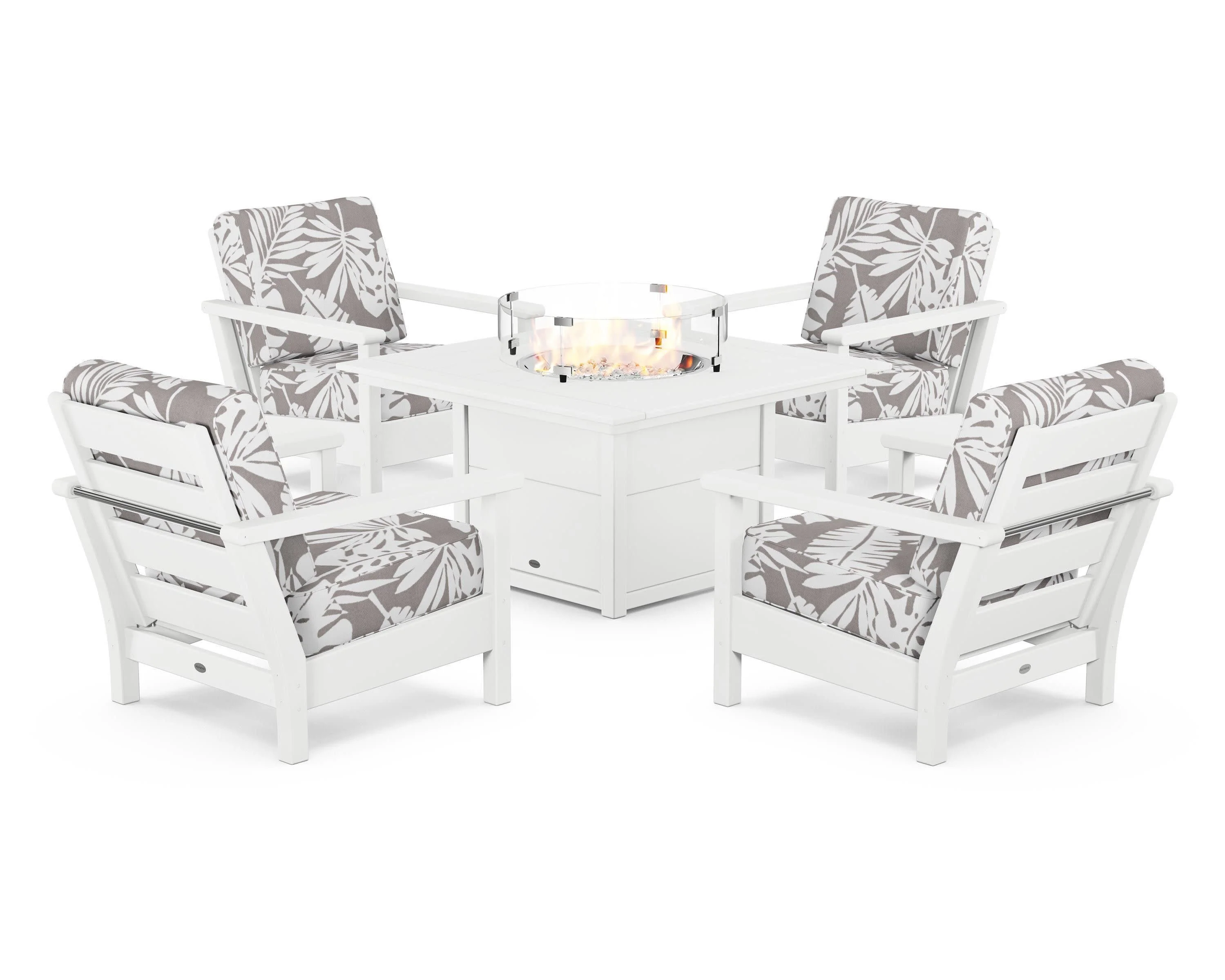 Harbour 5-Piece Conversation Set with Fire Pit Table - Image 40