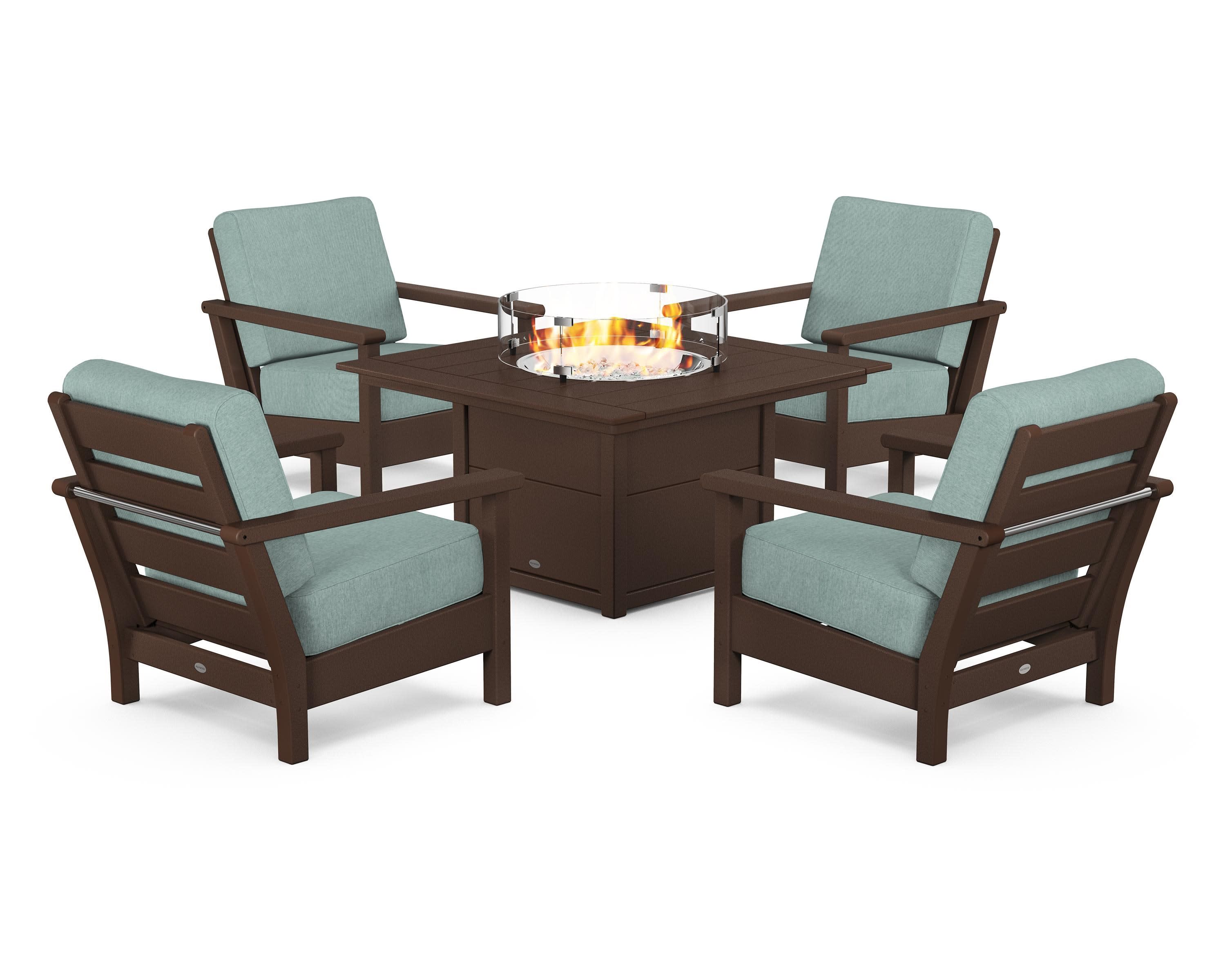 Harbour 5-Piece Conversation Set with Fire Pit Table - Image 49