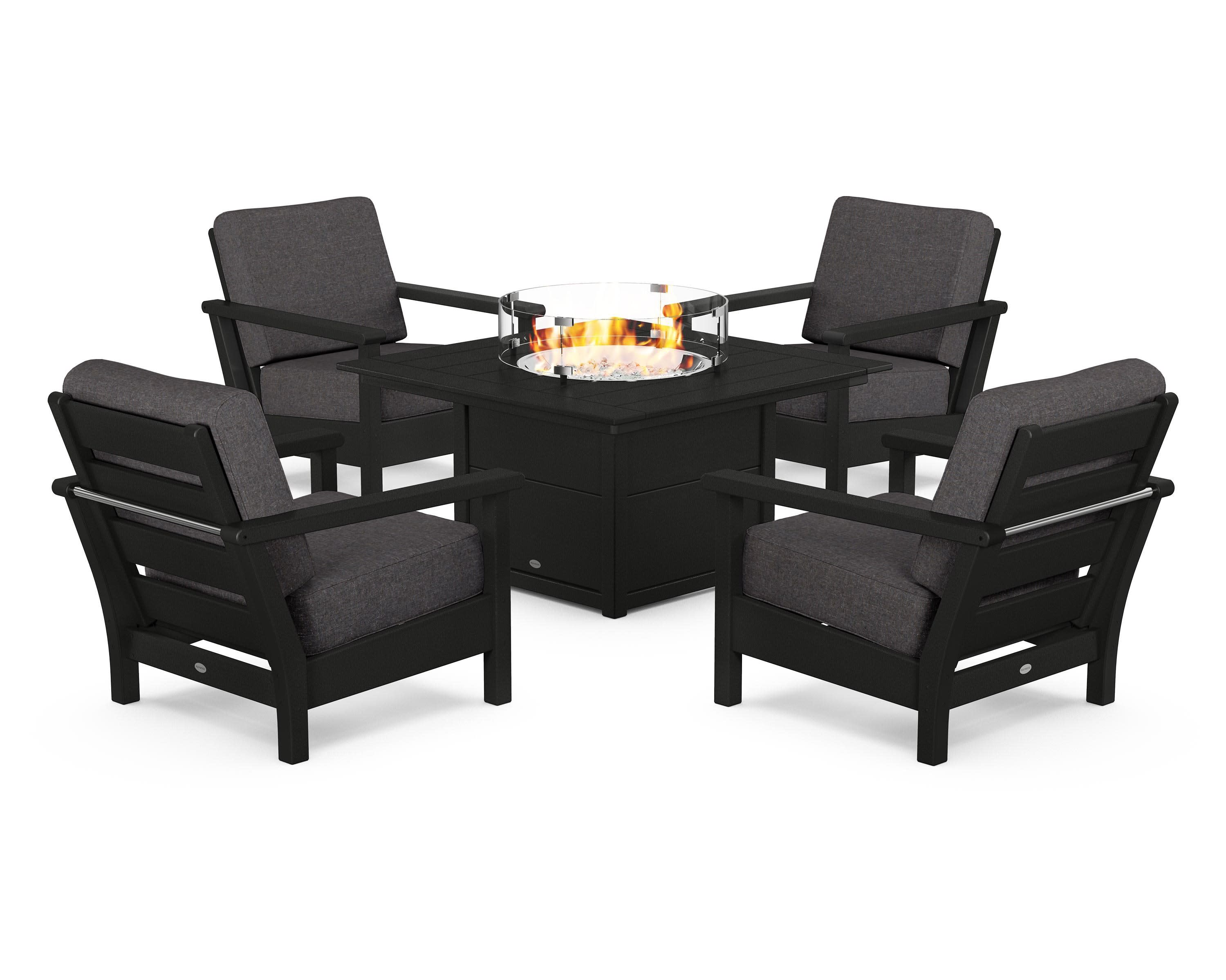 Harbour 5-Piece Conversation Set with Fire Pit Table - Image 65