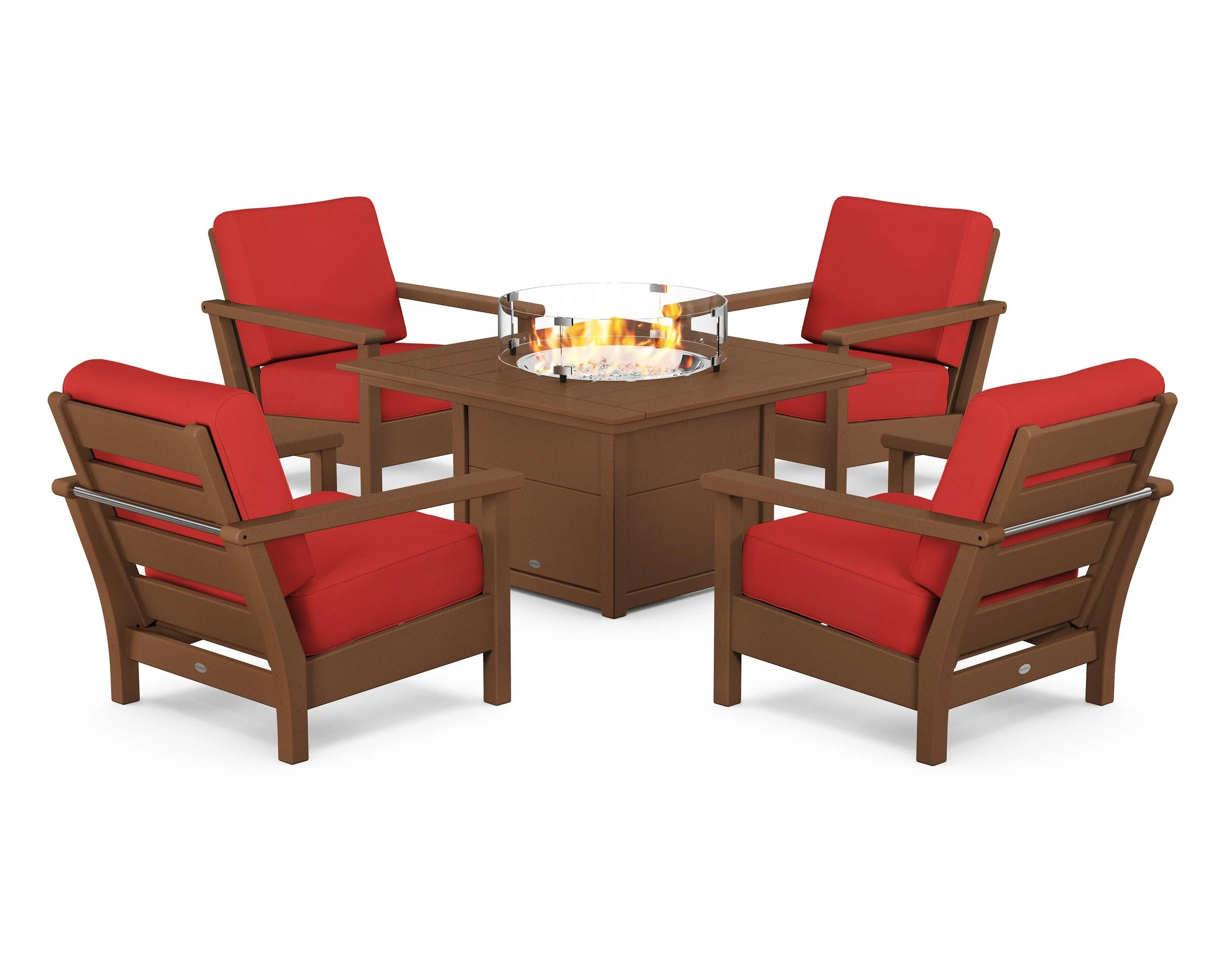Harbour 5-Piece Conversation Set with Fire Pit Table - Image 75