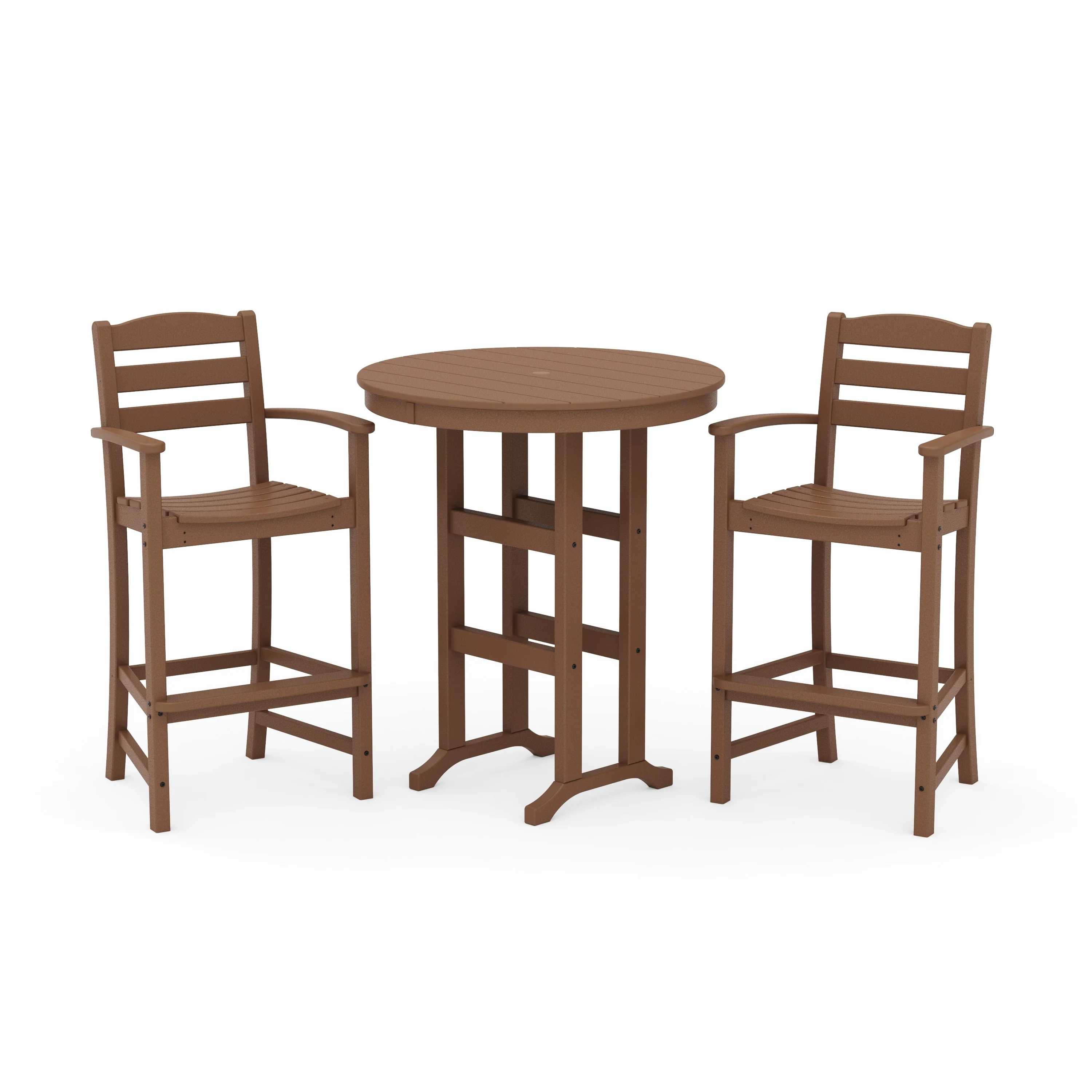 La Casa Café 3-Piece Round Farmhouse Bar Set - Image 11