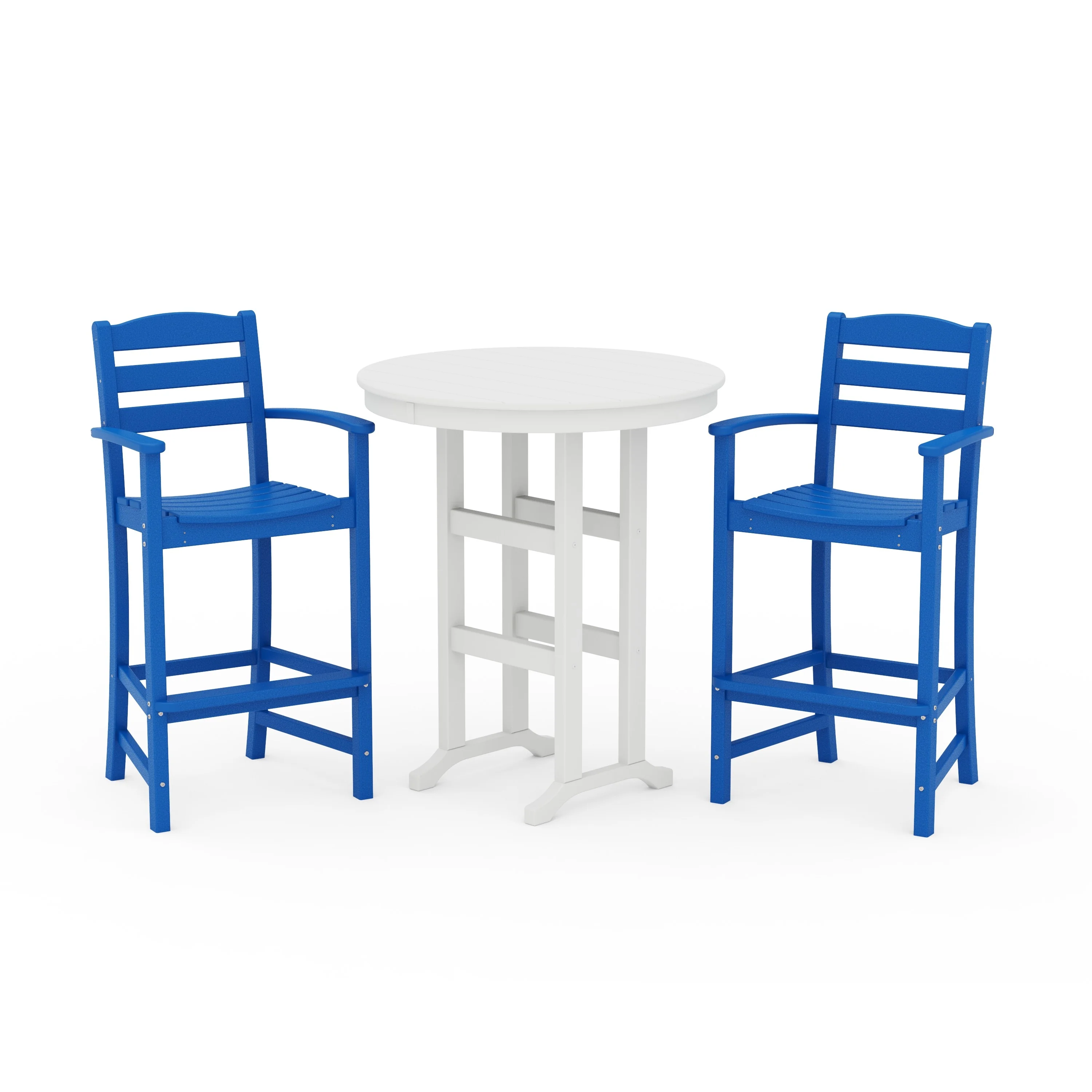 La Casa Café 3-Piece Round Farmhouse Bar Set - Image 13