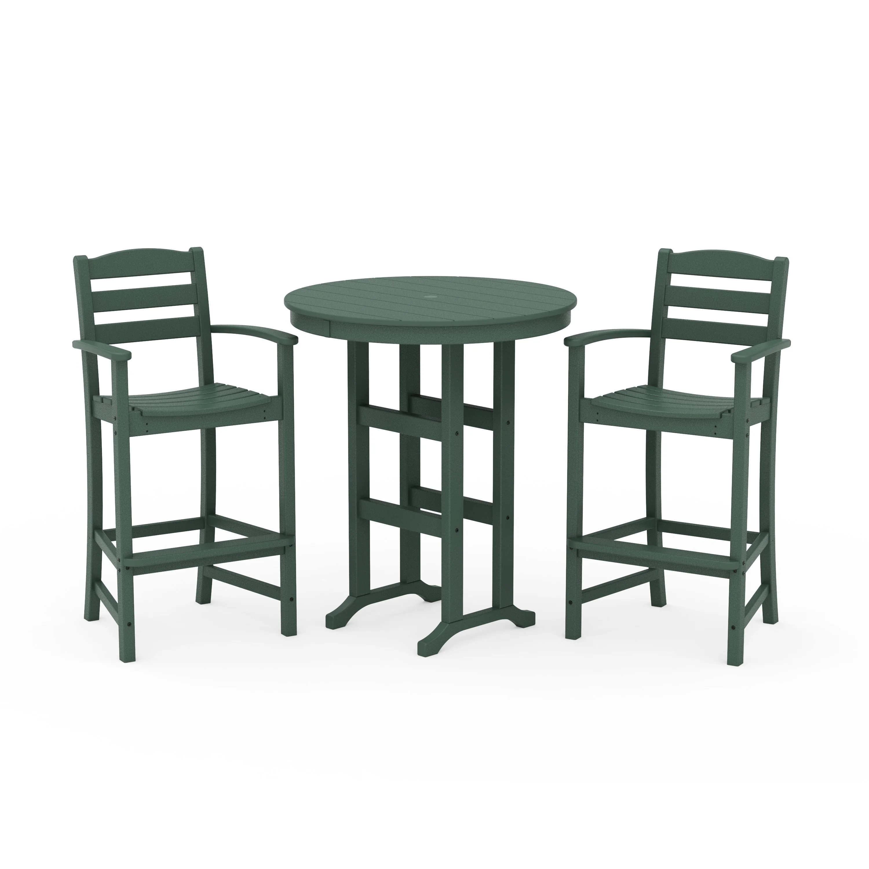 La Casa Café 3-Piece Round Farmhouse Bar Set - Image 14