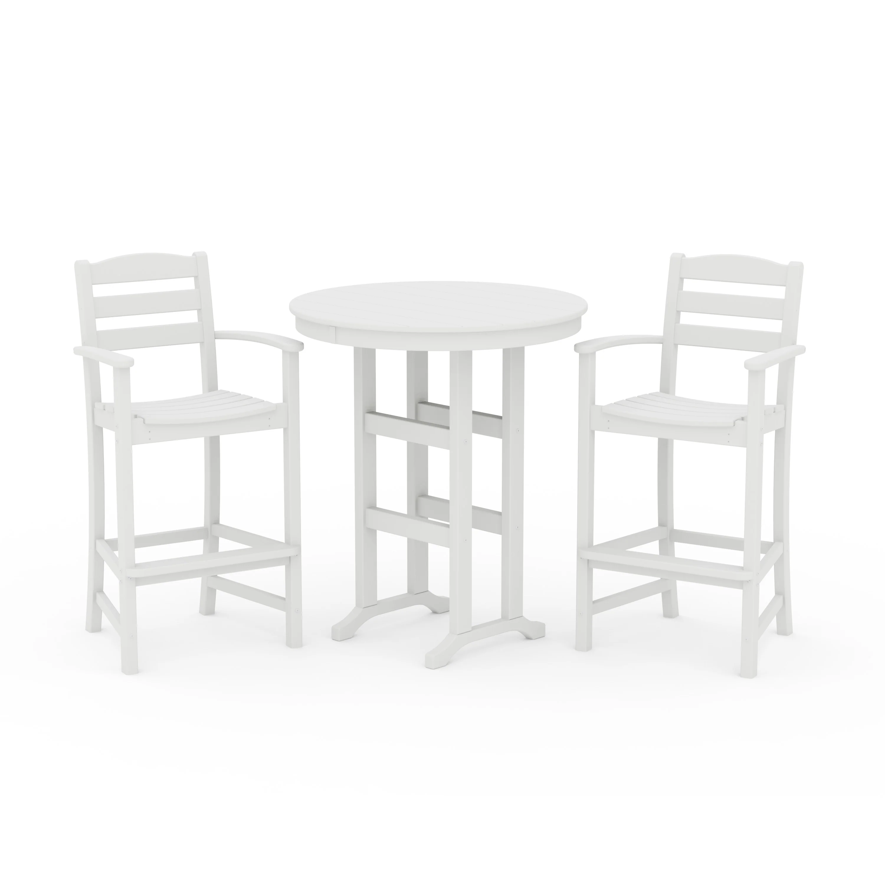 La Casa Café 3-Piece Round Farmhouse Bar Set - Image 16