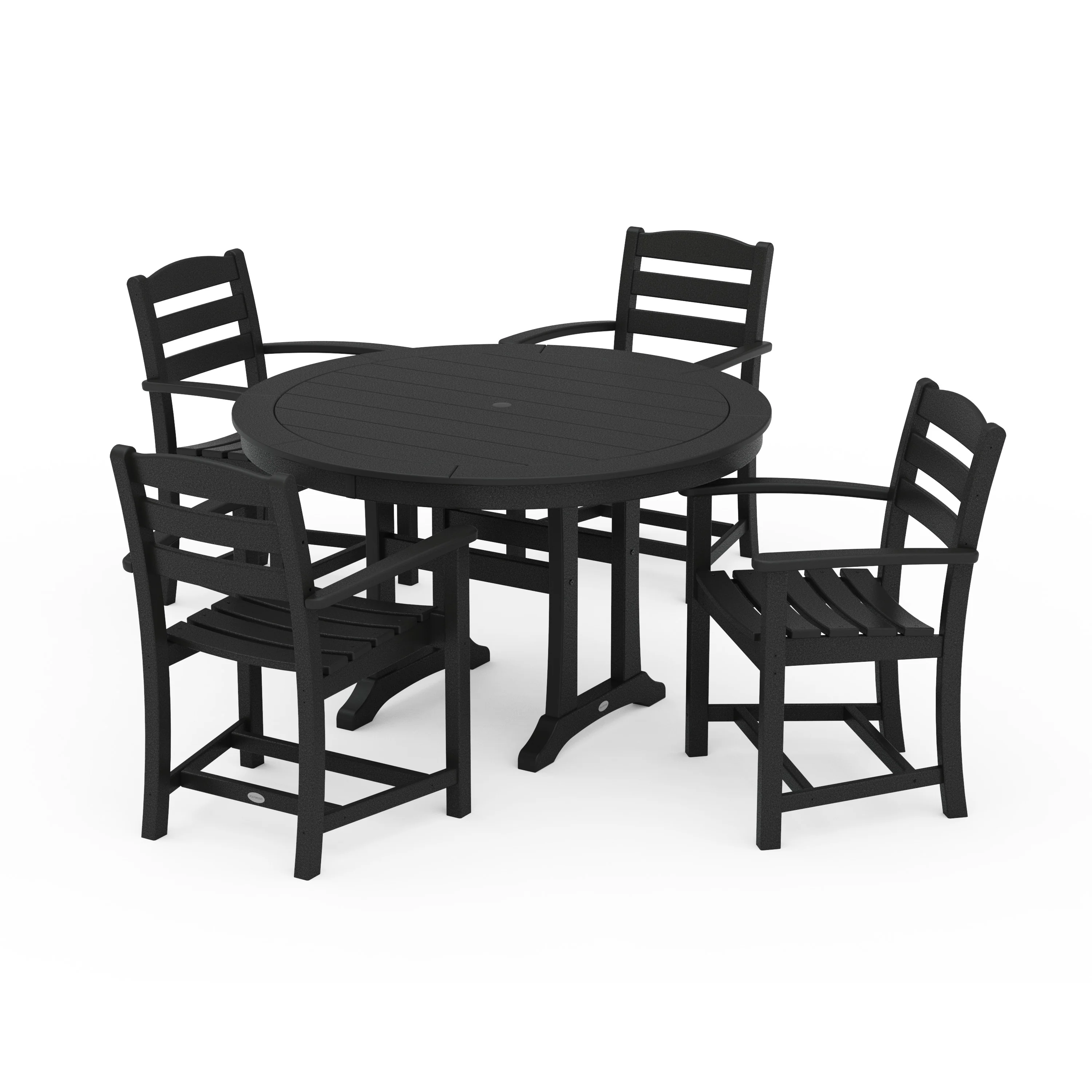 La Casa Café 5-Piece Arm Chair Dining Set - Image 7