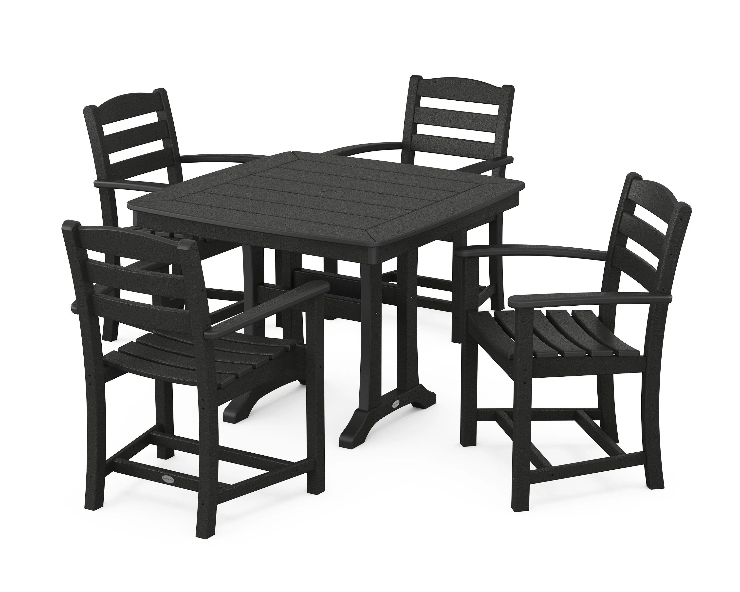 La Casa Café 5-Piece Dining Set with Trestle Legs - Image 16