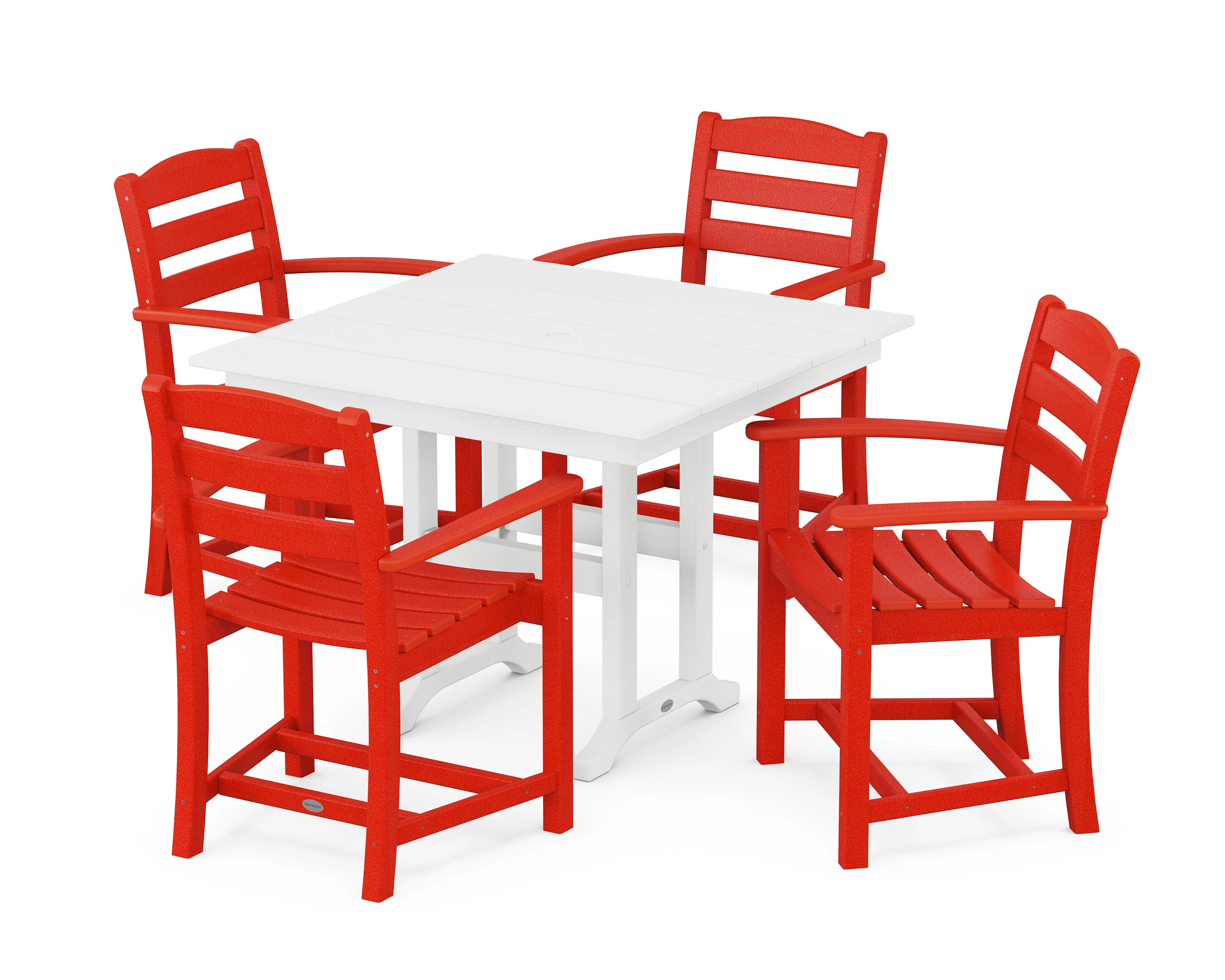 La Casa Café 5-Piece Farmhouse Dining Set - Image 3
