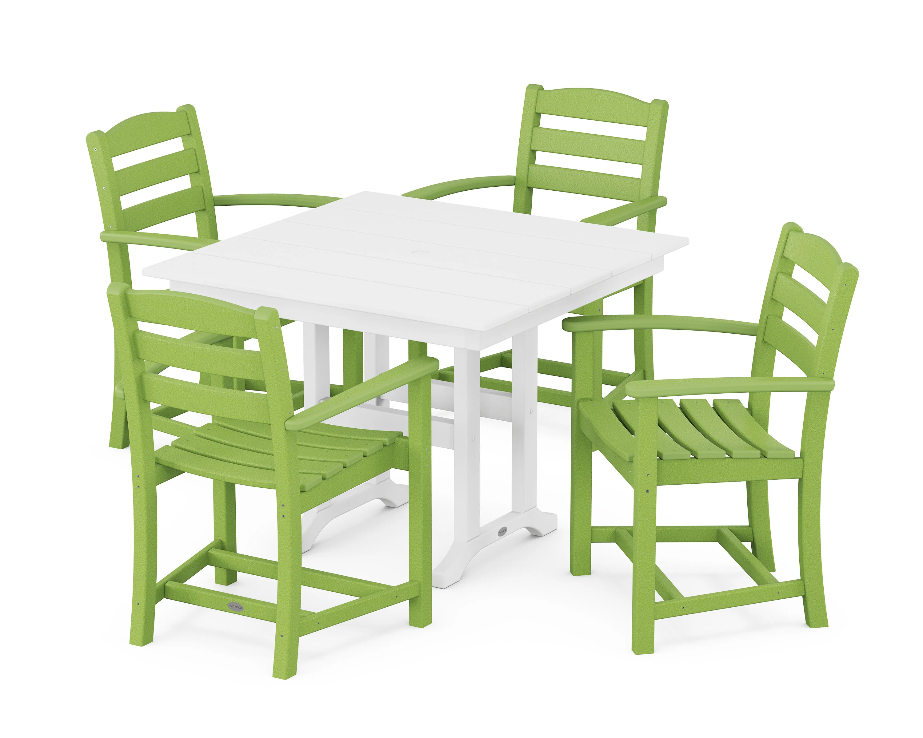 La Casa Café 5-Piece Farmhouse Dining Set - Image 4