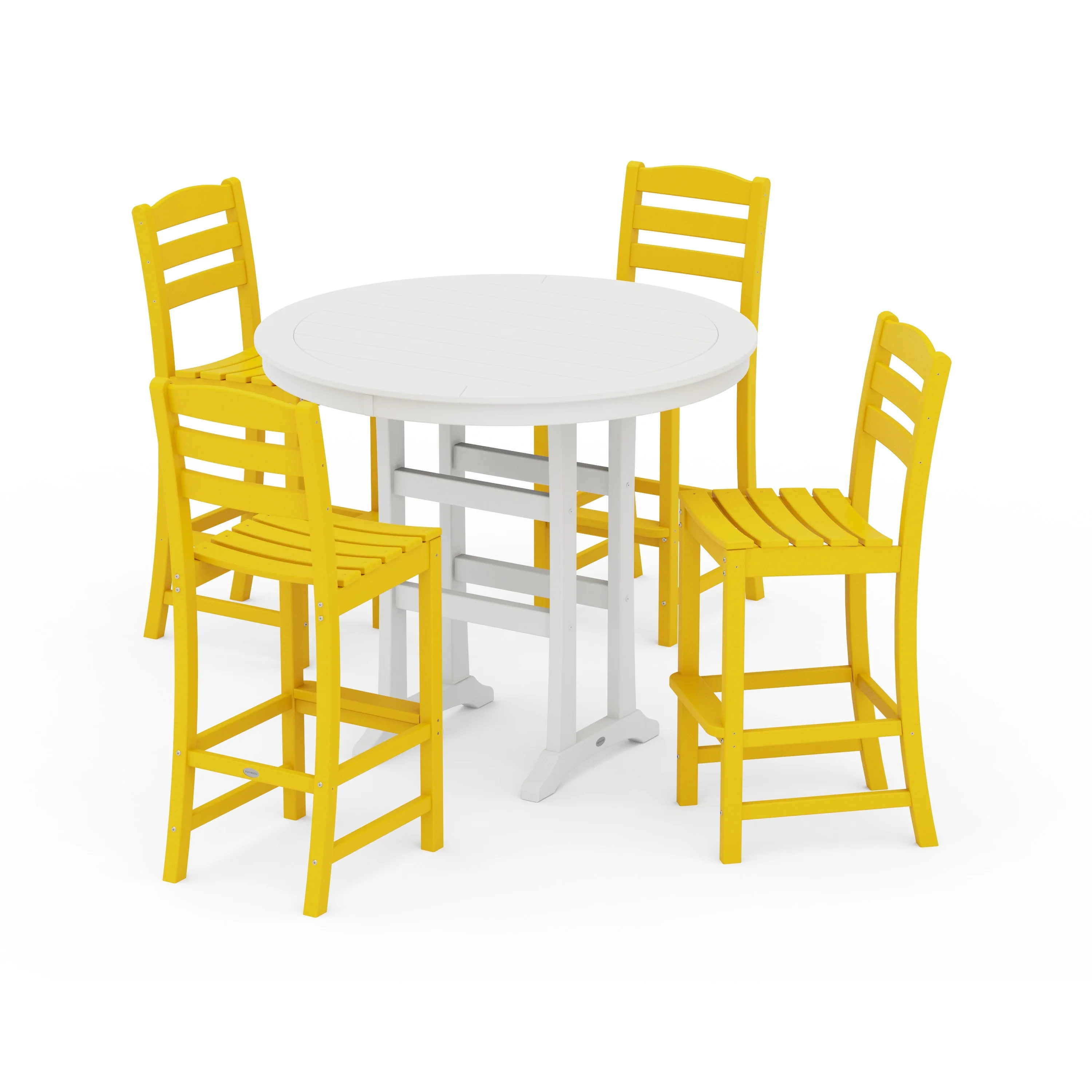 La Casa Café 5-Piece Side Chair Bar Dining Set - Image 5