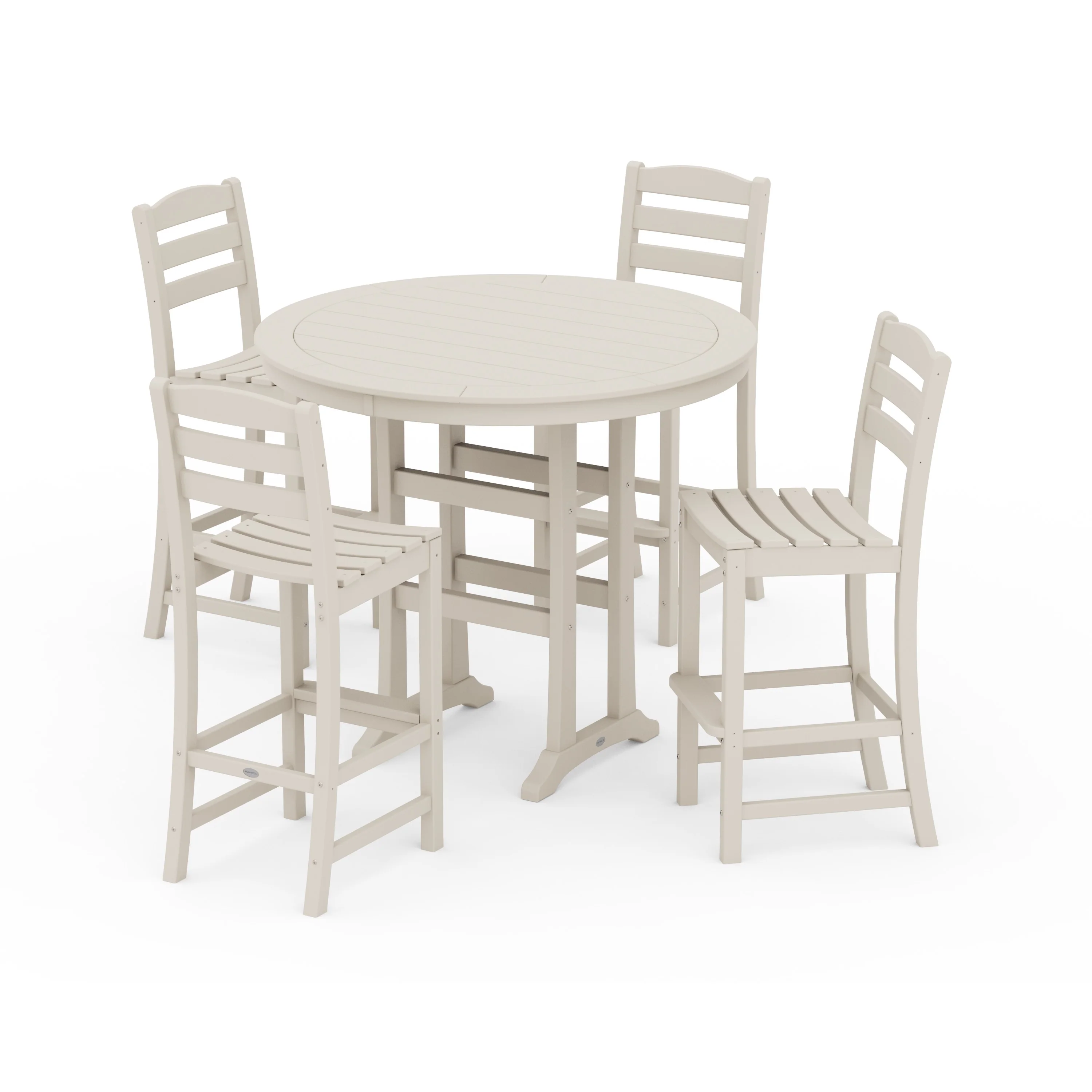 La Casa Café 5-Piece Side Chair Bar Dining Set - Image 6