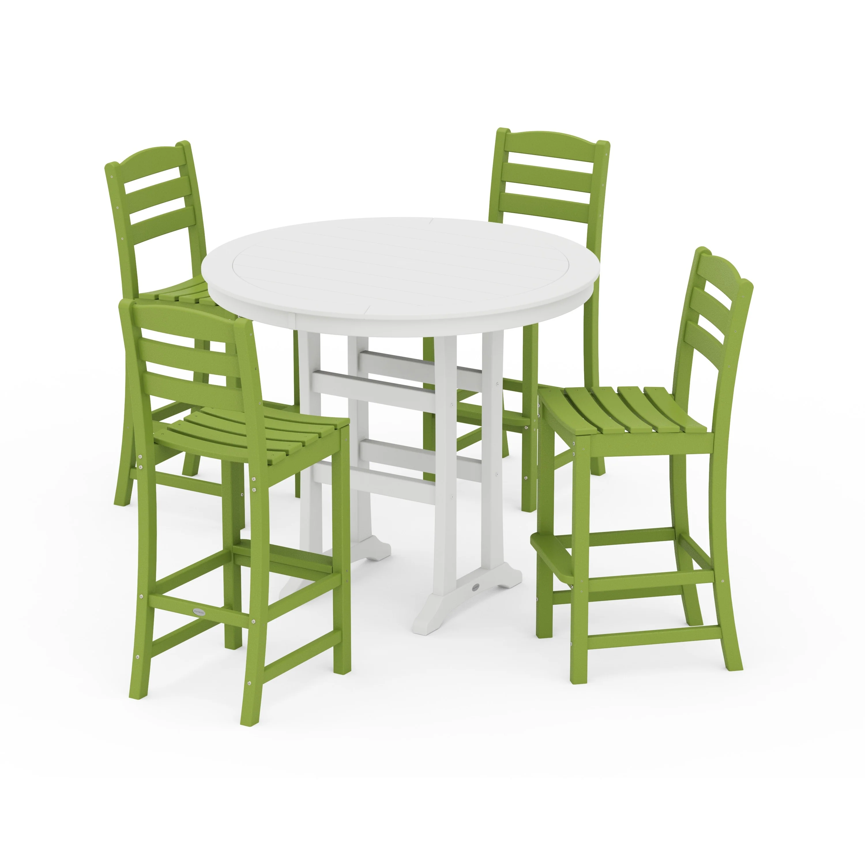 La Casa Café 5-Piece Side Chair Bar Dining Set - Image 7
