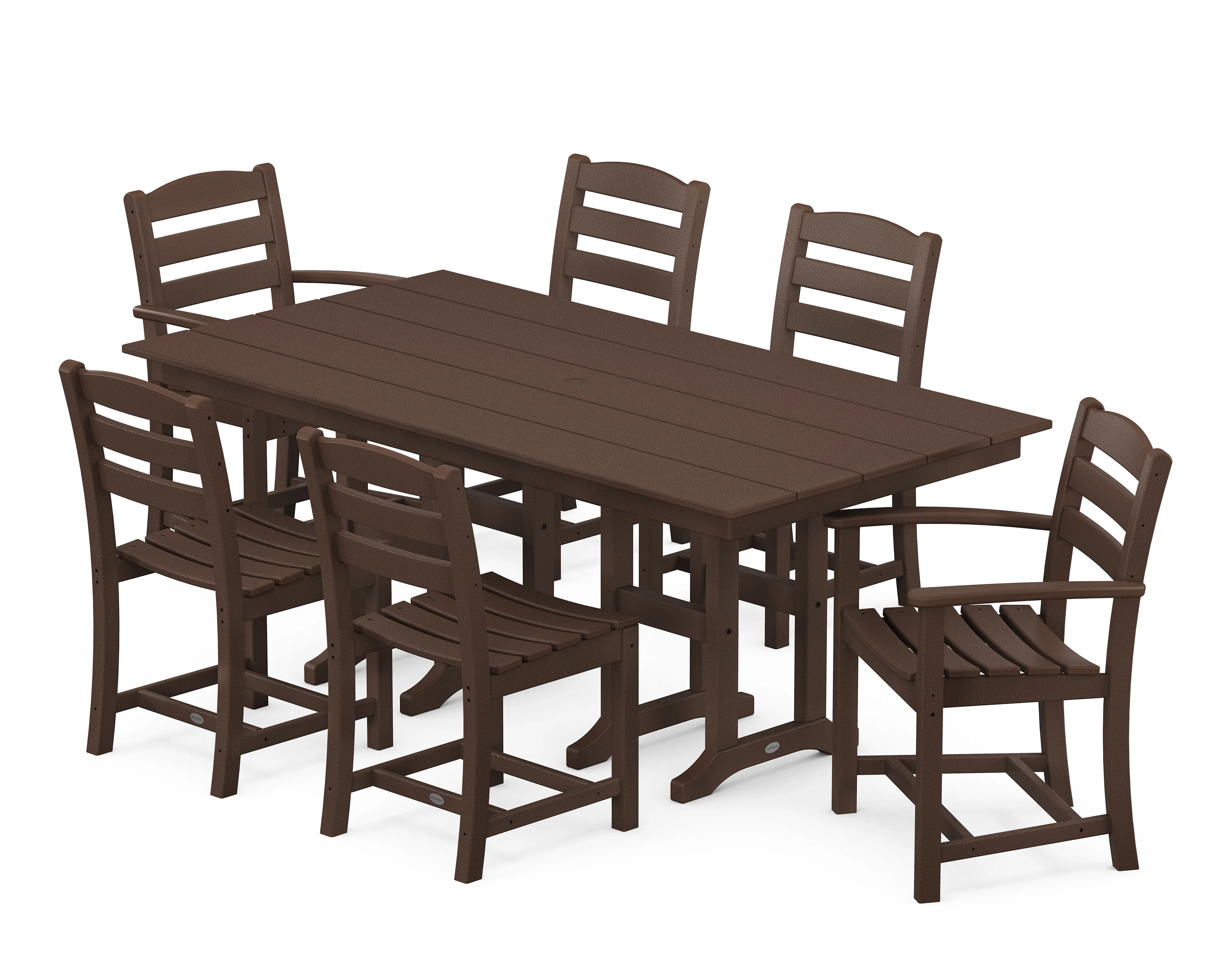 La Casa Café 7-Piece Farmhouse Dining Set - Image 7