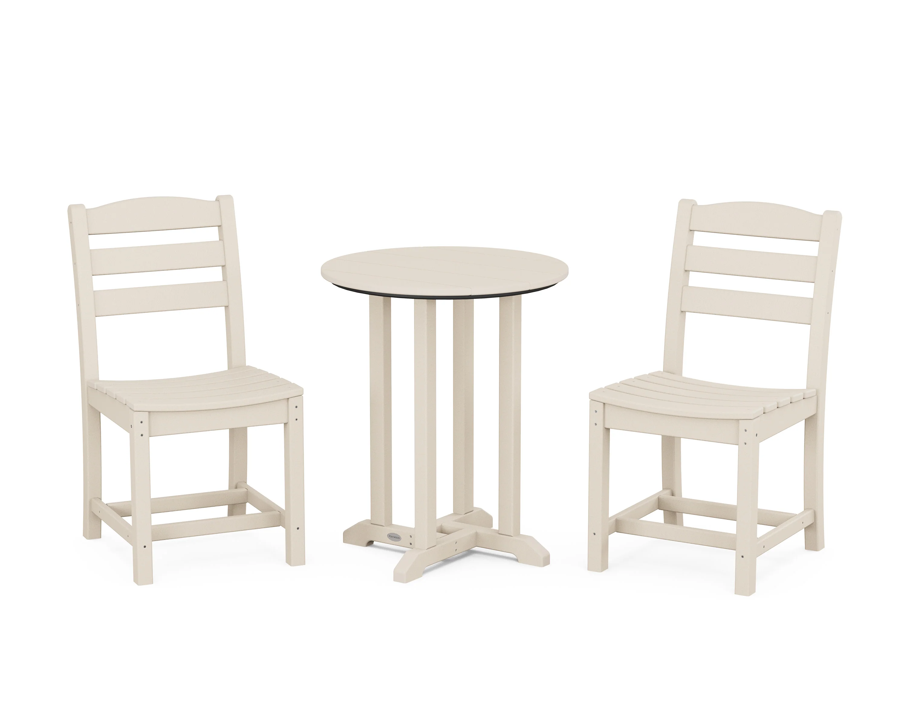La Casa Café Side Chair 3-Piece Round Bistro Dining Set - Image 10