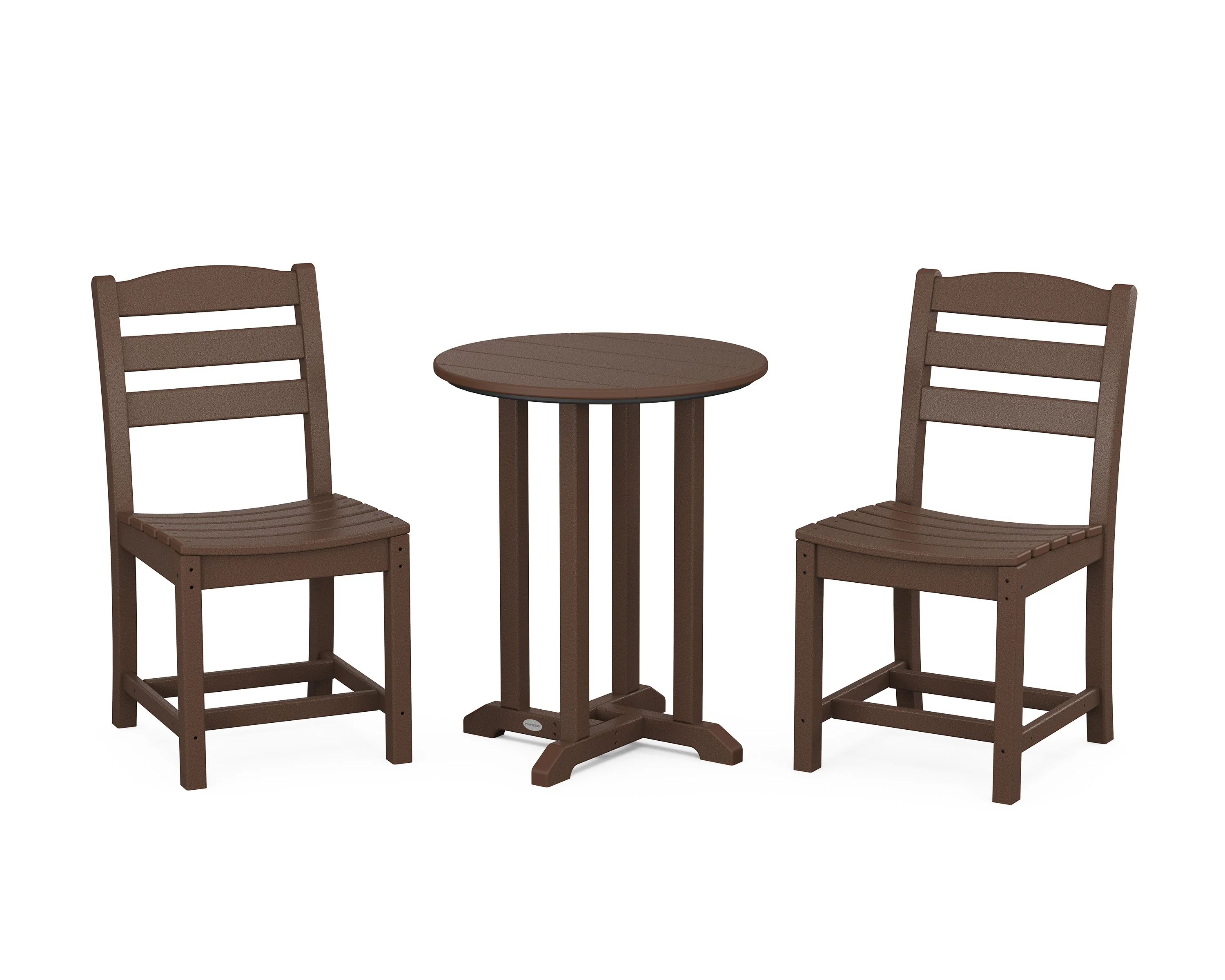 La Casa Café Side Chair 3-Piece Round Bistro Dining Set - Image 11