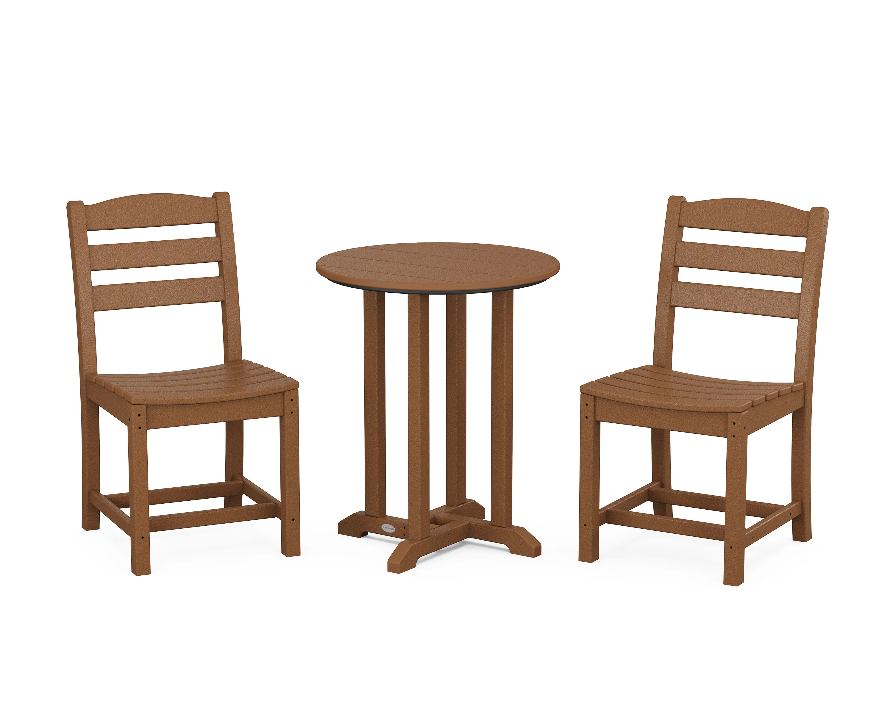 La Casa Café Side Chair 3-Piece Round Bistro Dining Set - Image 13