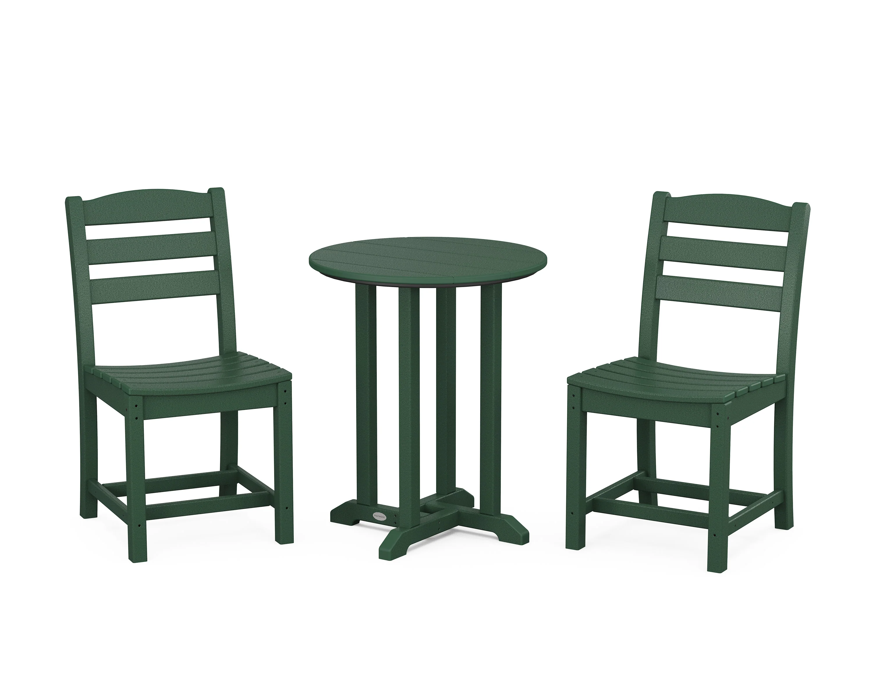 La Casa Café Side Chair 3-Piece Round Bistro Dining Set - Image 14