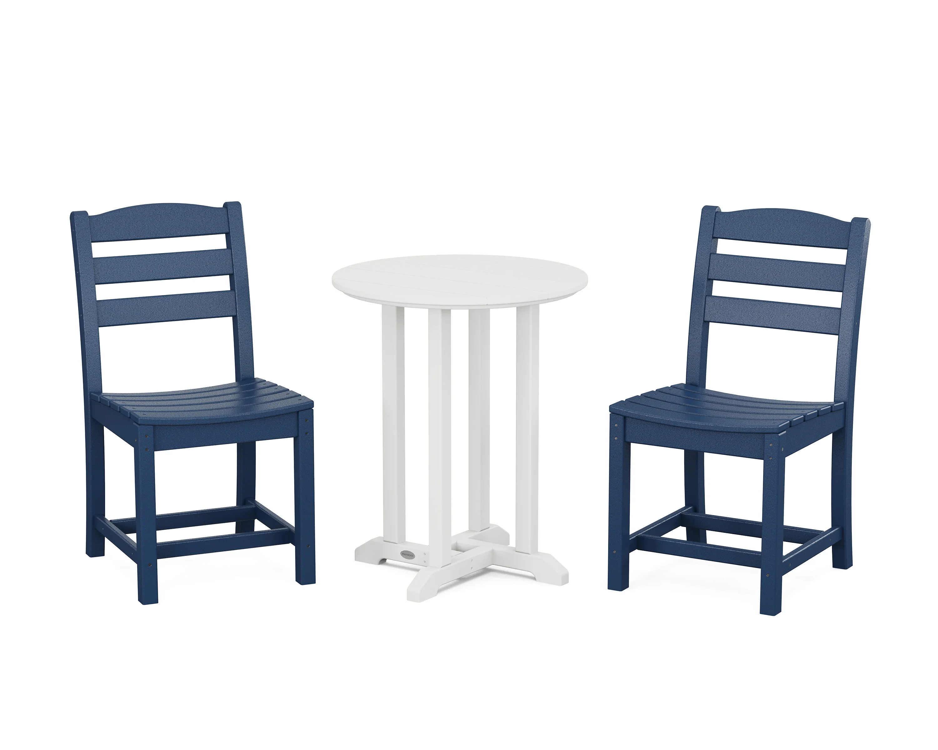 La Casa Café Side Chair 3-Piece Round Bistro Dining Set - Image 5
