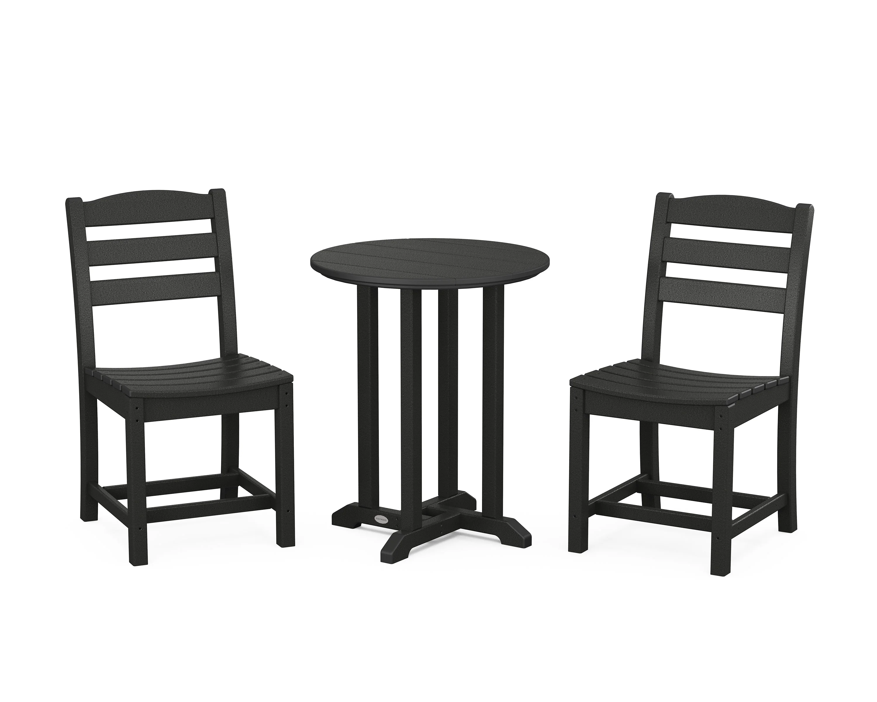 La Casa Café Side Chair 3-Piece Round Bistro Dining Set - Image 6