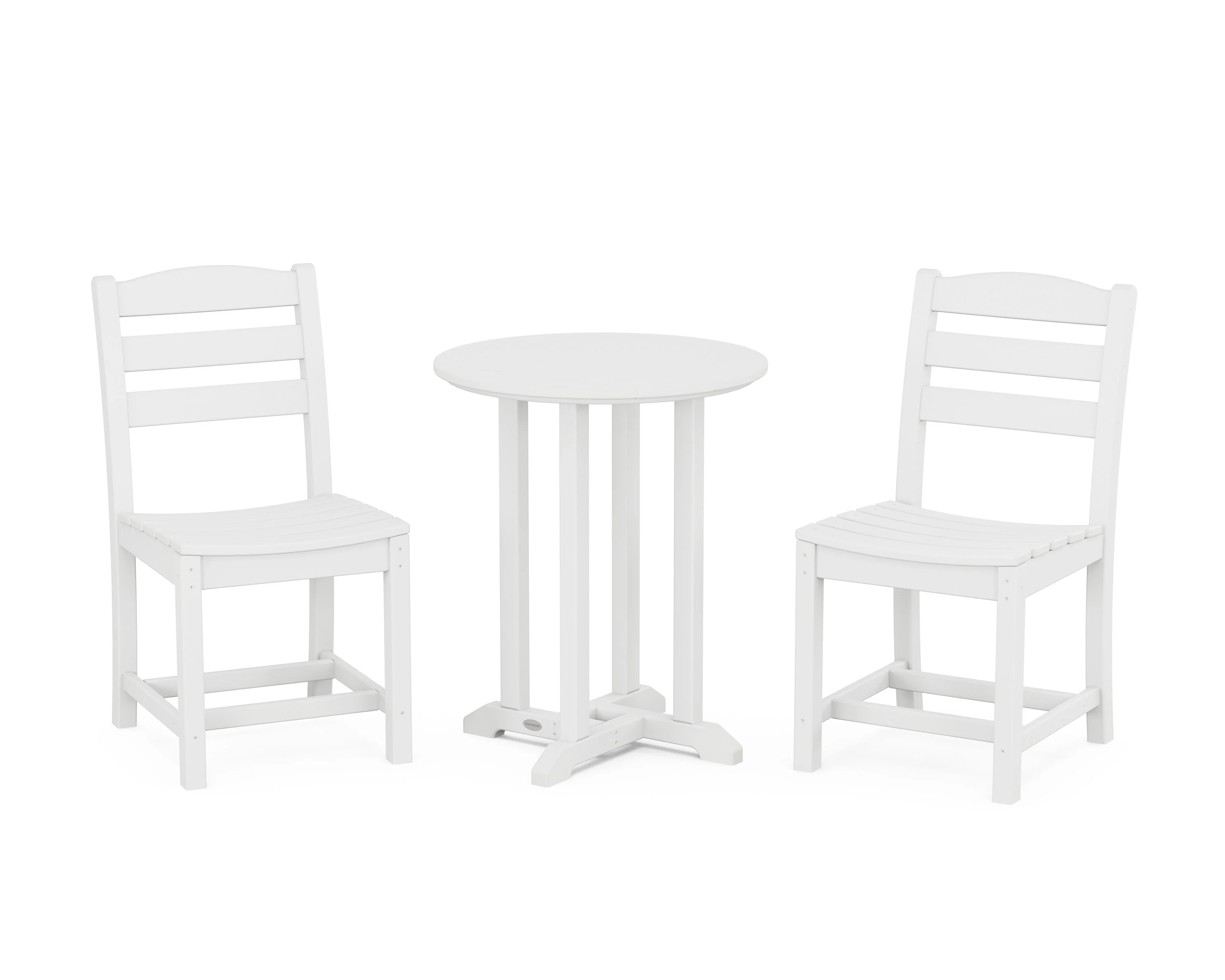 La Casa Café Side Chair 3-Piece Round Bistro Dining Set - Image 8