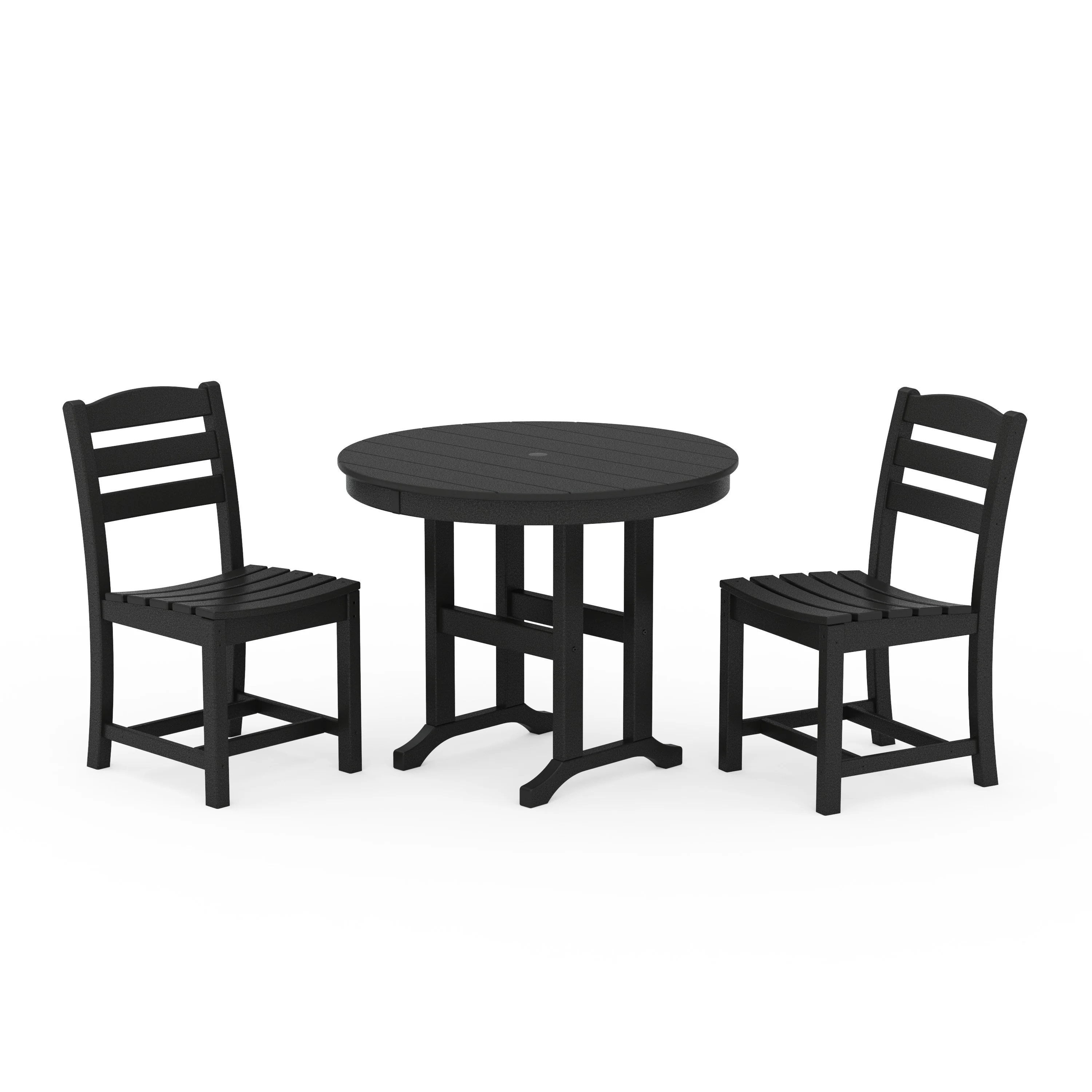 La Casa Café Side Chair 3-Piece Round Dining Set - Image 10
