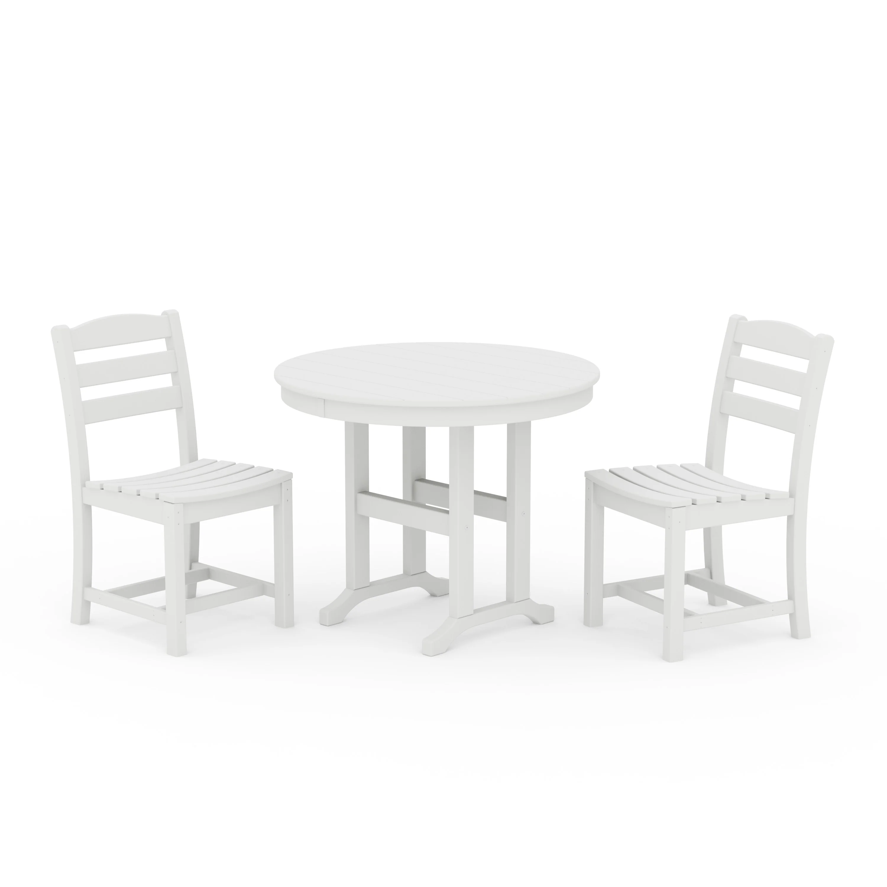 La Casa Café Side Chair 3-Piece Round Dining Set - Image 11