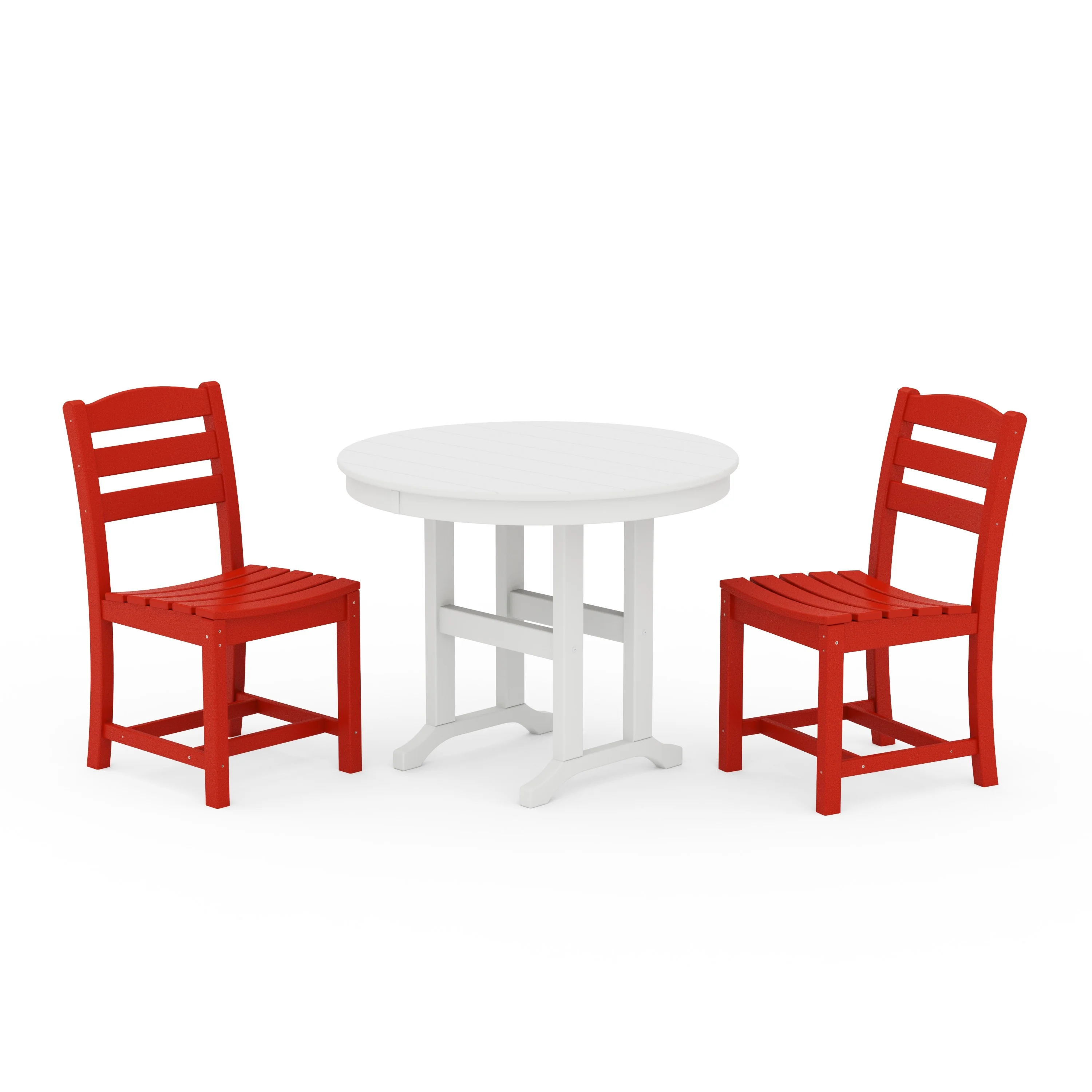 La Casa Café Side Chair 3-Piece Round Dining Set - Image 14