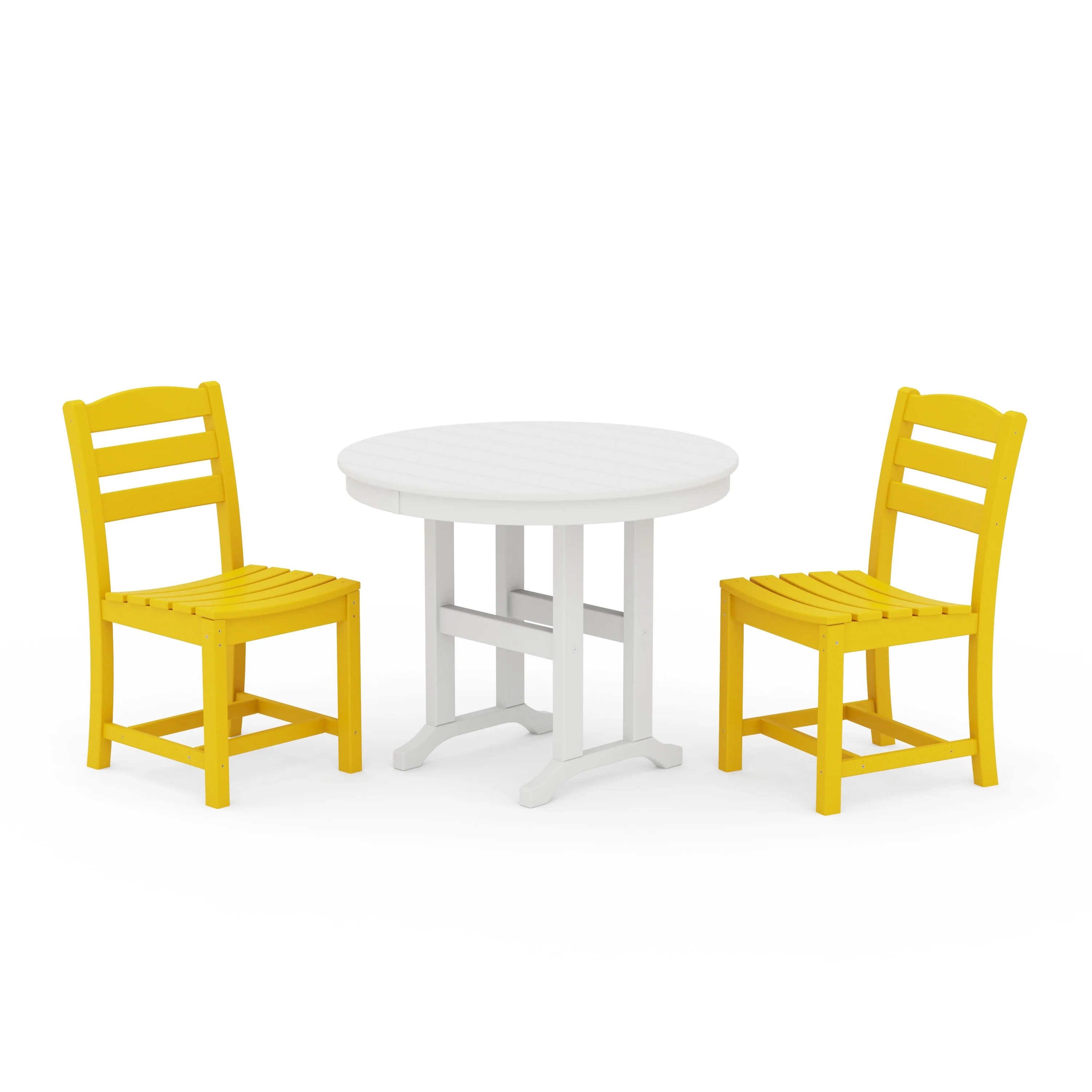 La Casa Café Side Chair 3-Piece Round Dining Set - Image 15
