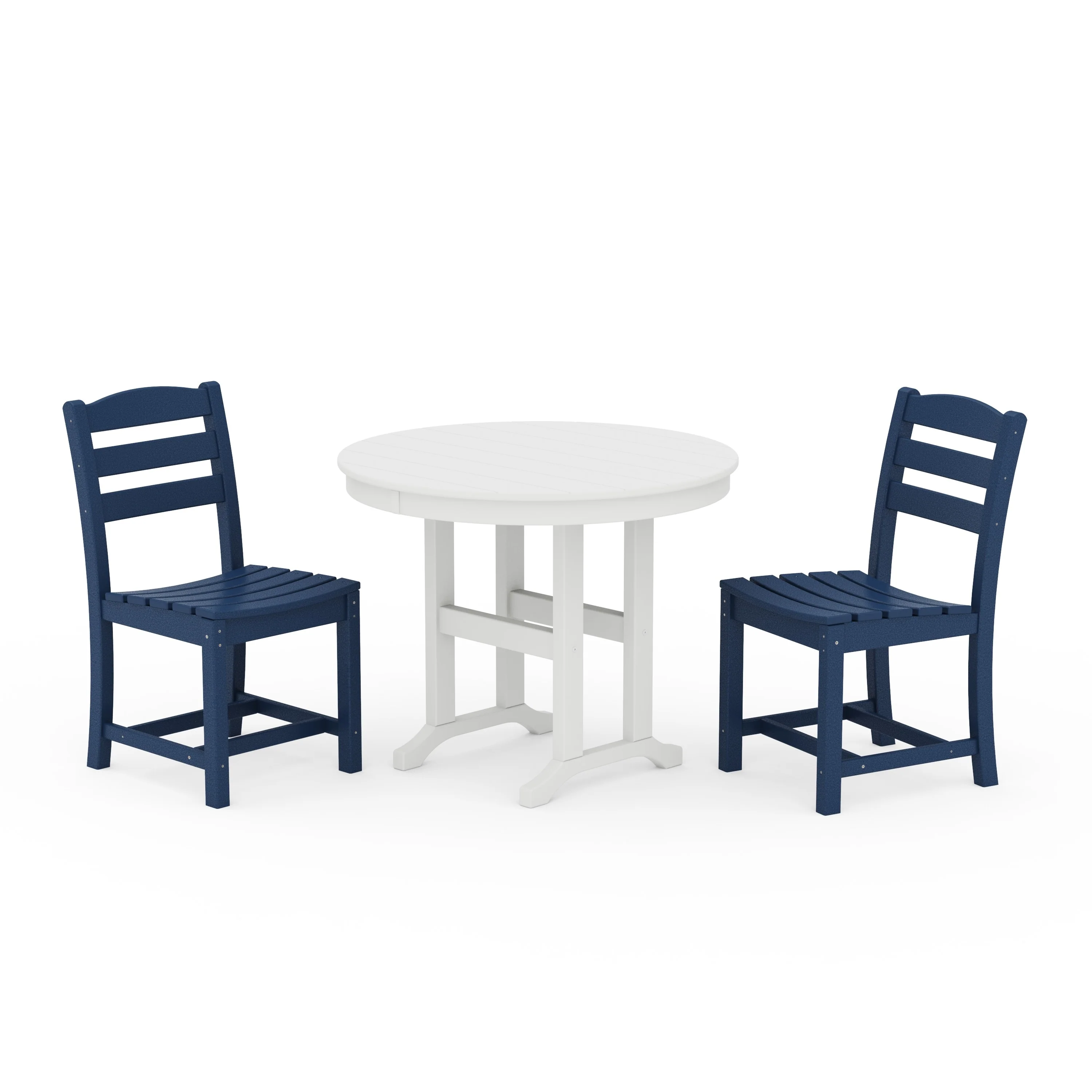 La Casa Café Side Chair 3-Piece Round Dining Set - Image 16