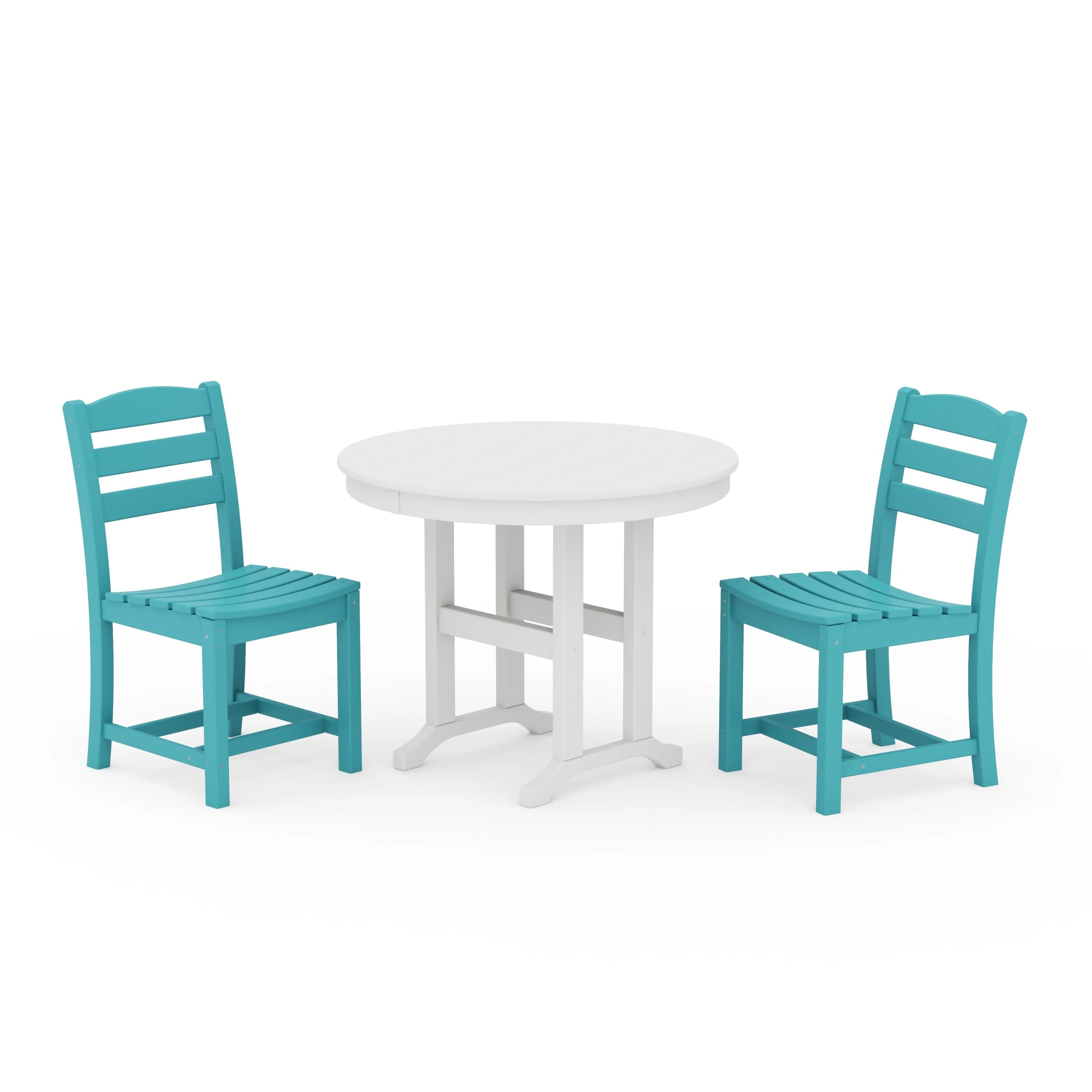 La Casa Café Side Chair 3-Piece Round Dining Set - Image 8