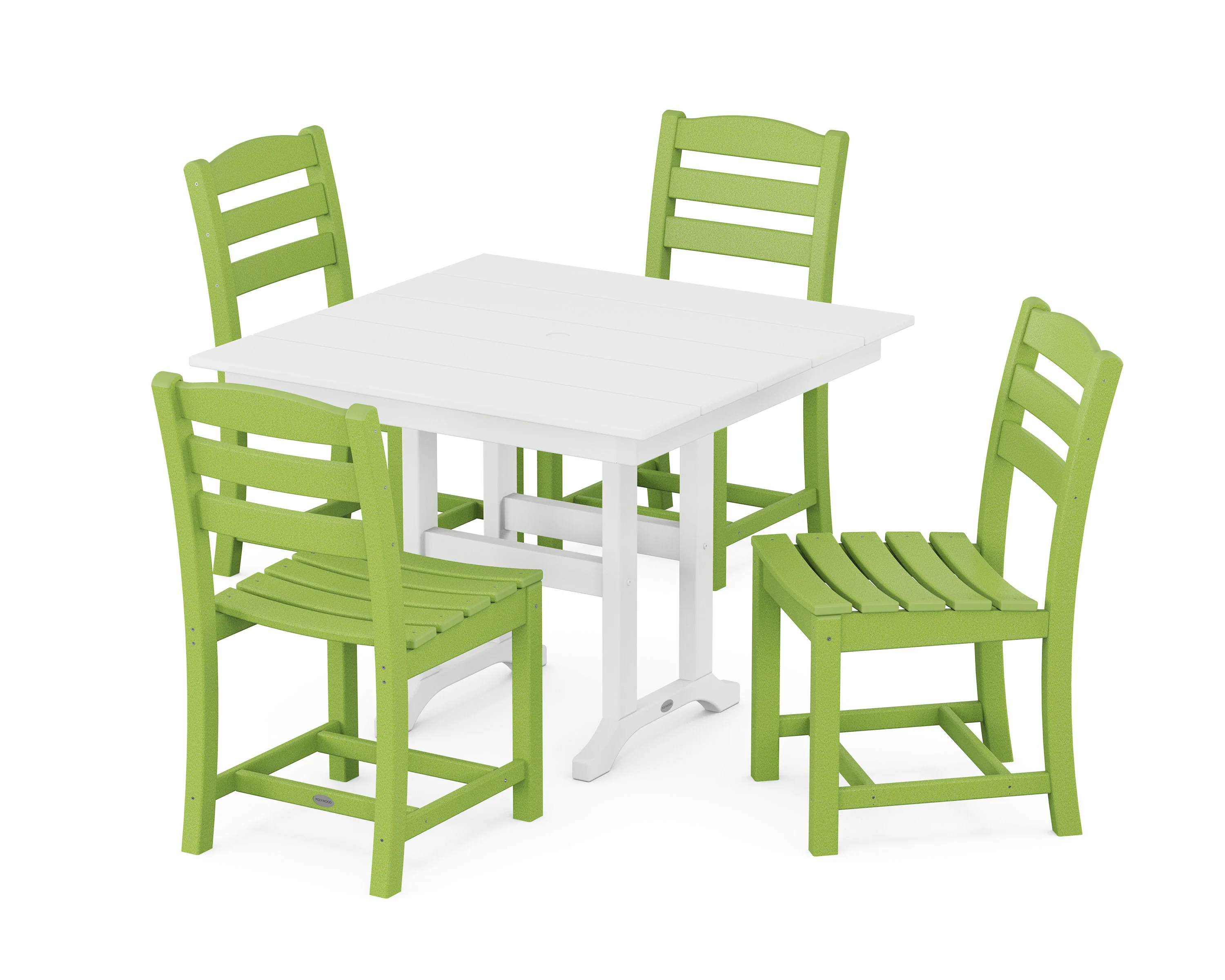 La Casa Café Side Chair 5-Piece Farmhouse Dining Set - Image 10