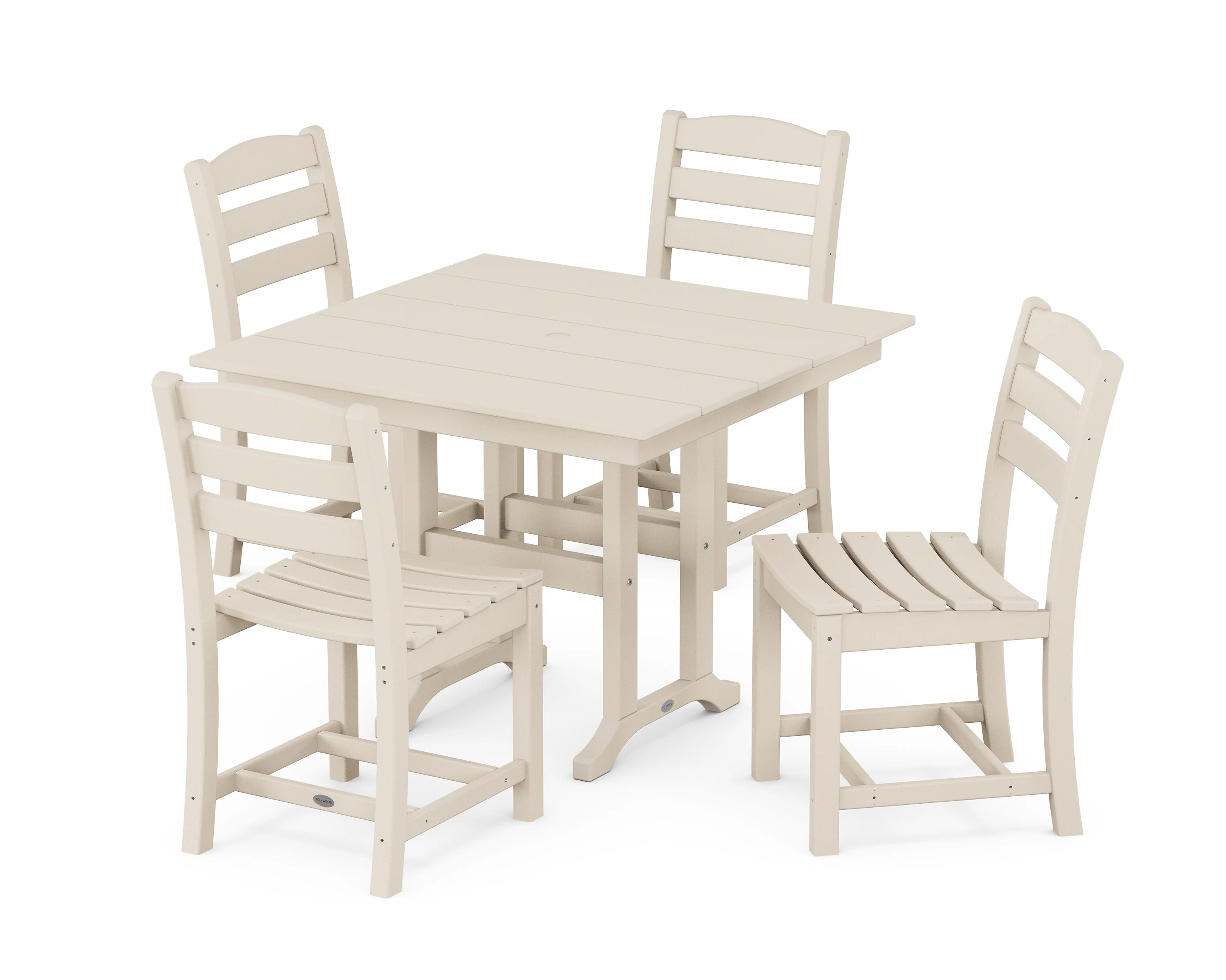 La Casa Café Side Chair 5-Piece Farmhouse Dining Set - Image 13