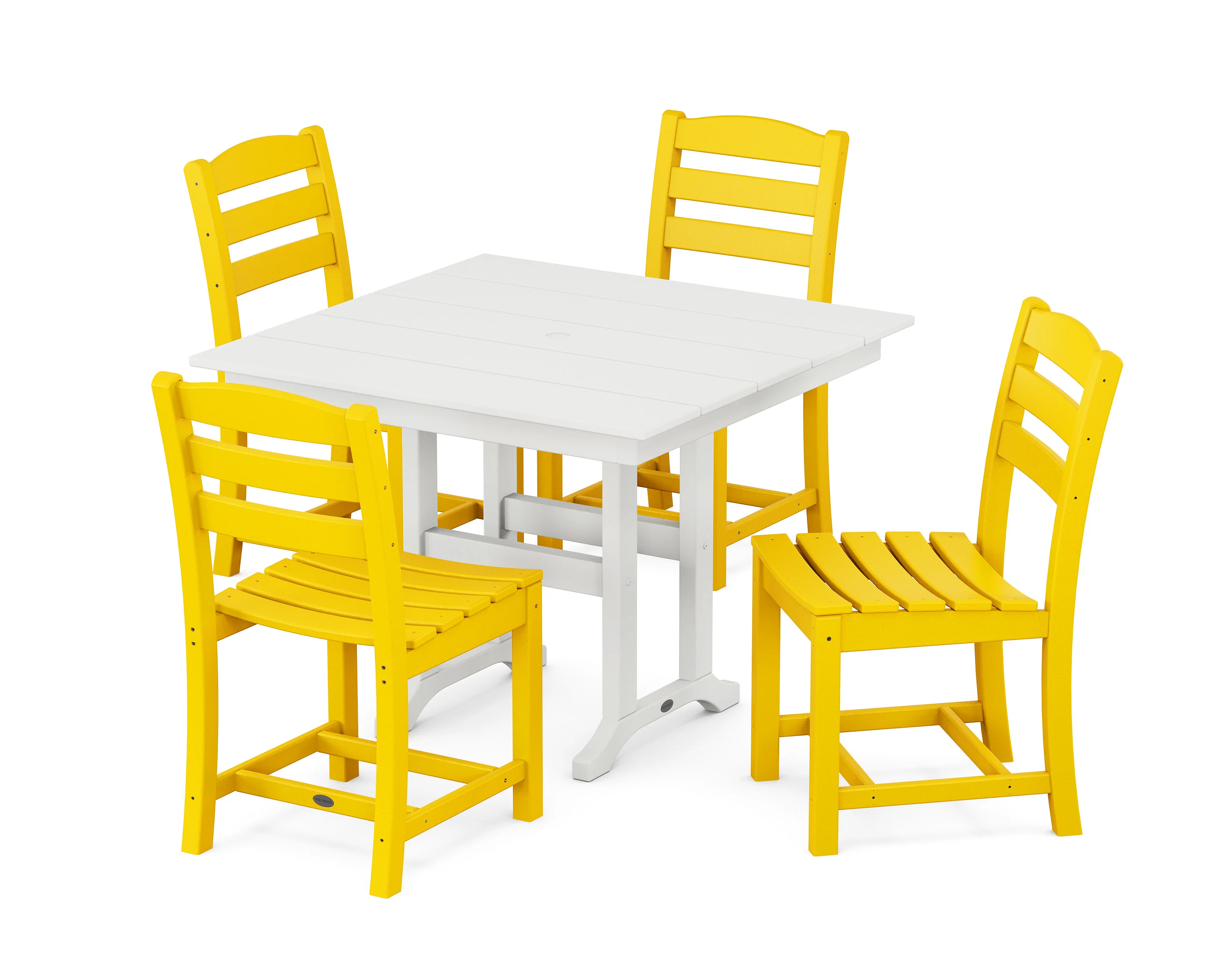 La Casa Café Side Chair 5-Piece Farmhouse Dining Set - Image 5