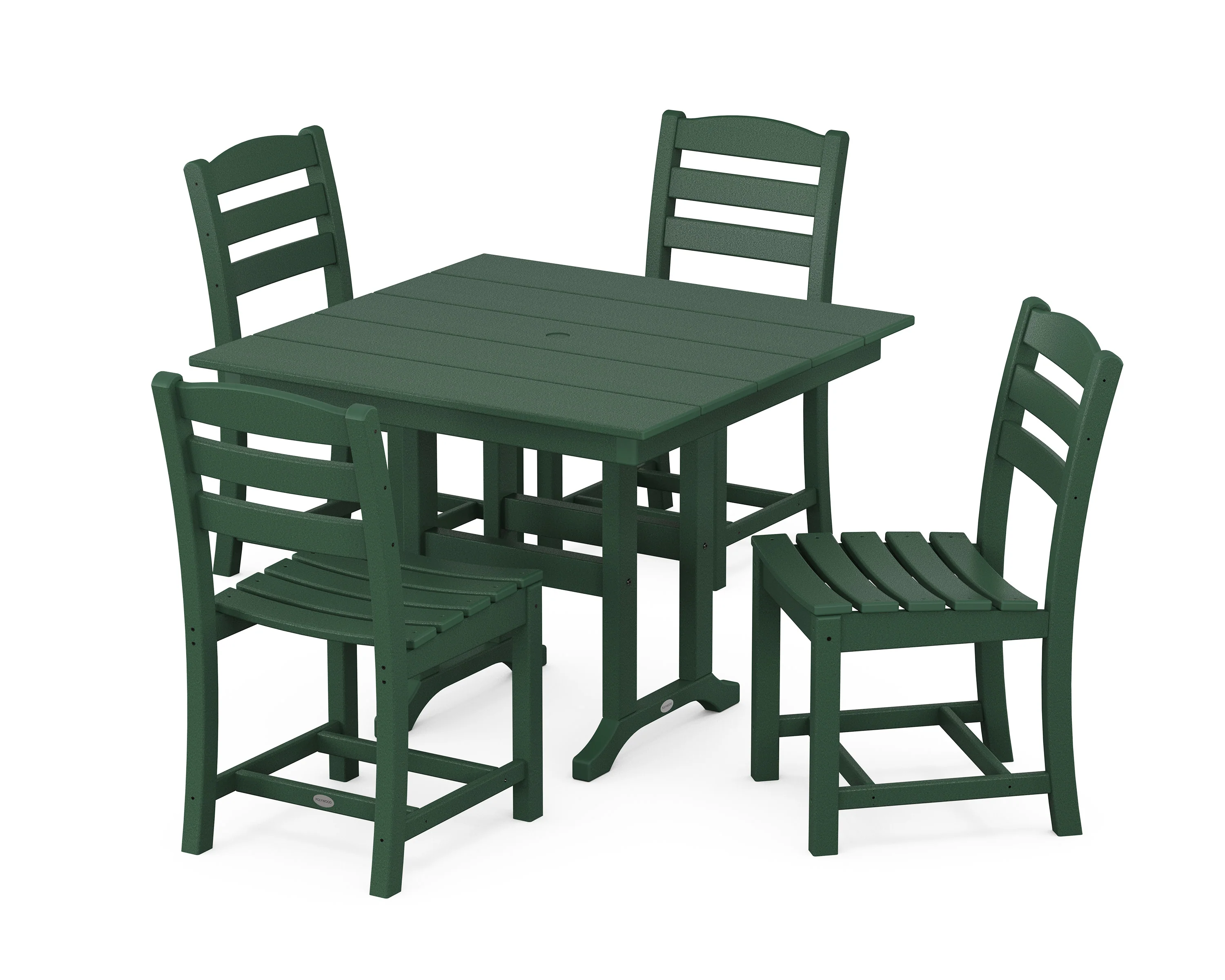 La Casa Café Side Chair 5-Piece Farmhouse Dining Set - Image 6