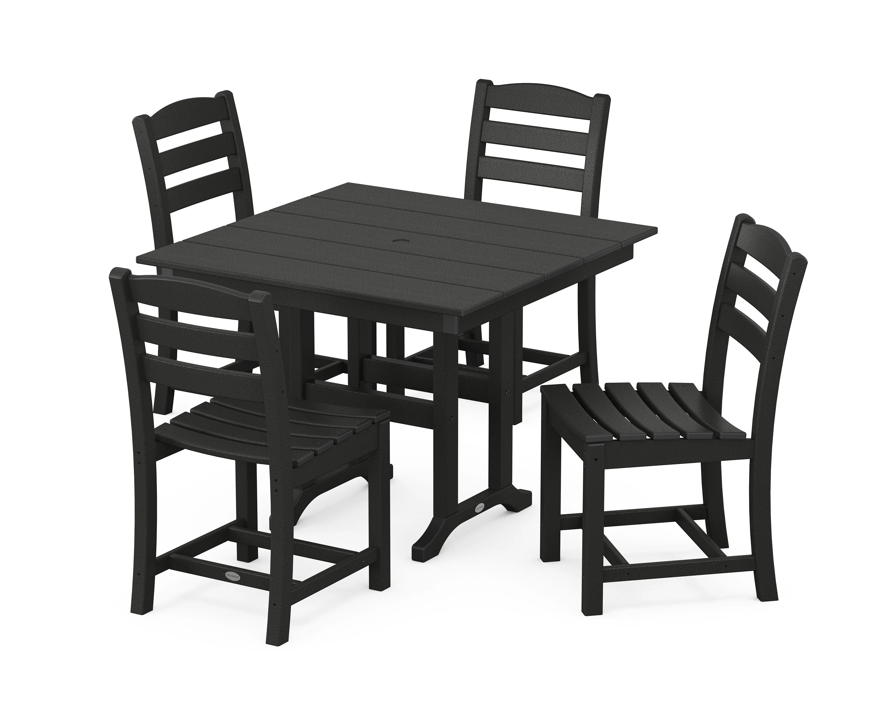 La Casa Café Side Chair 5-Piece Farmhouse Dining Set - Image 7