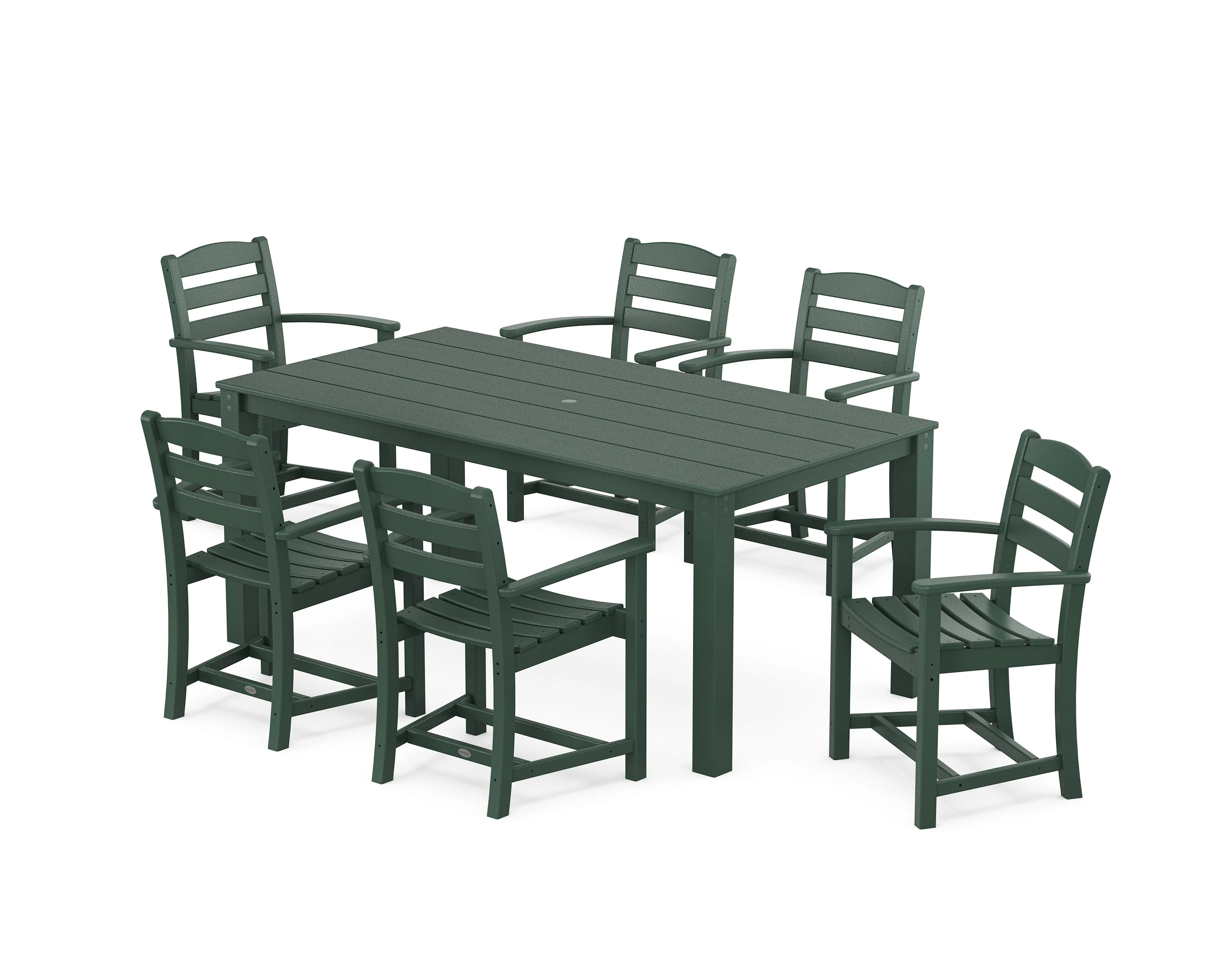 La Casa Cafe' Arm Chair 7-Piece Parsons Dining Set - Image 7