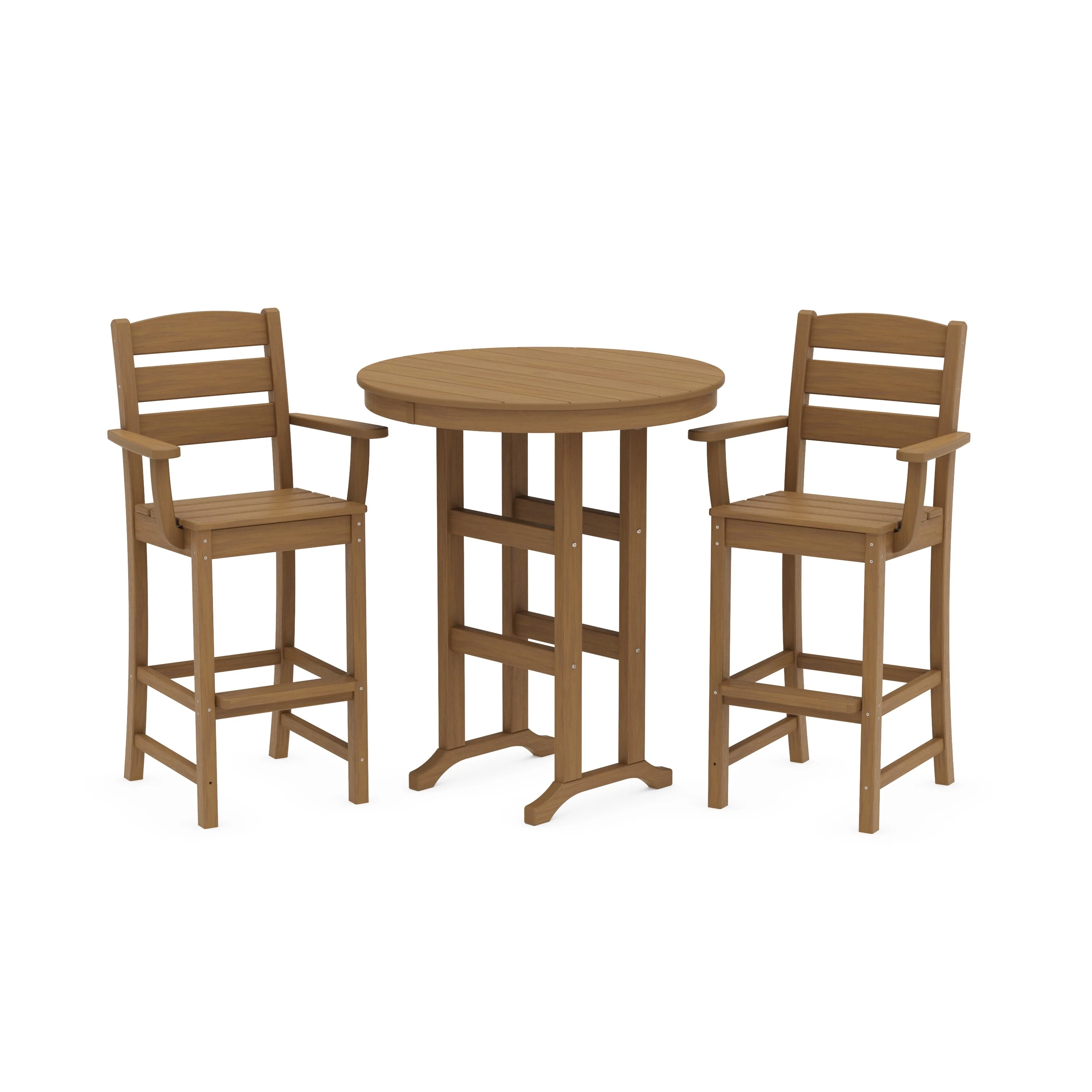 Lakeside 3-Piece Round Bar Arm Chair Set - Image 10