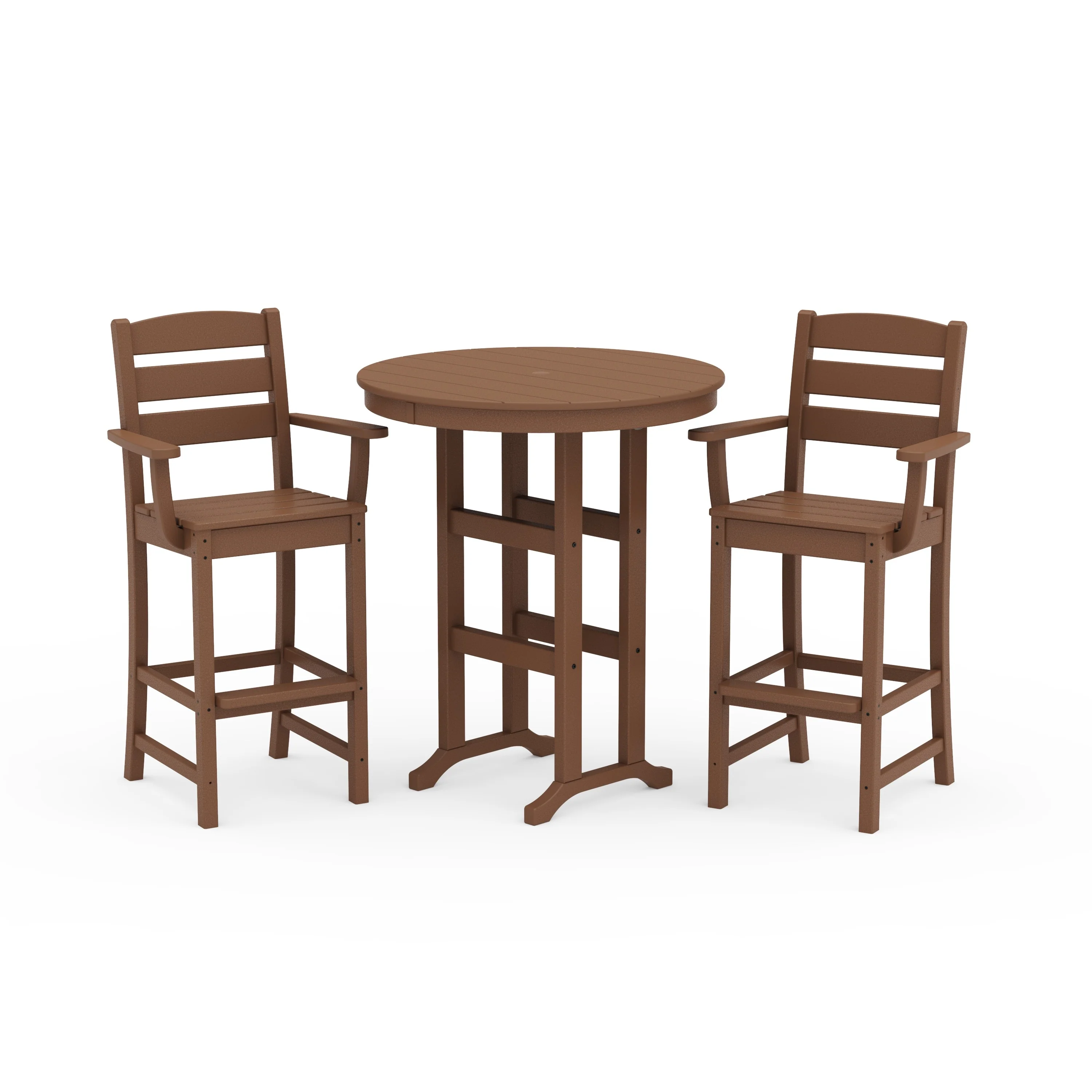Lakeside 3-Piece Round Bar Arm Chair Set - Image 6