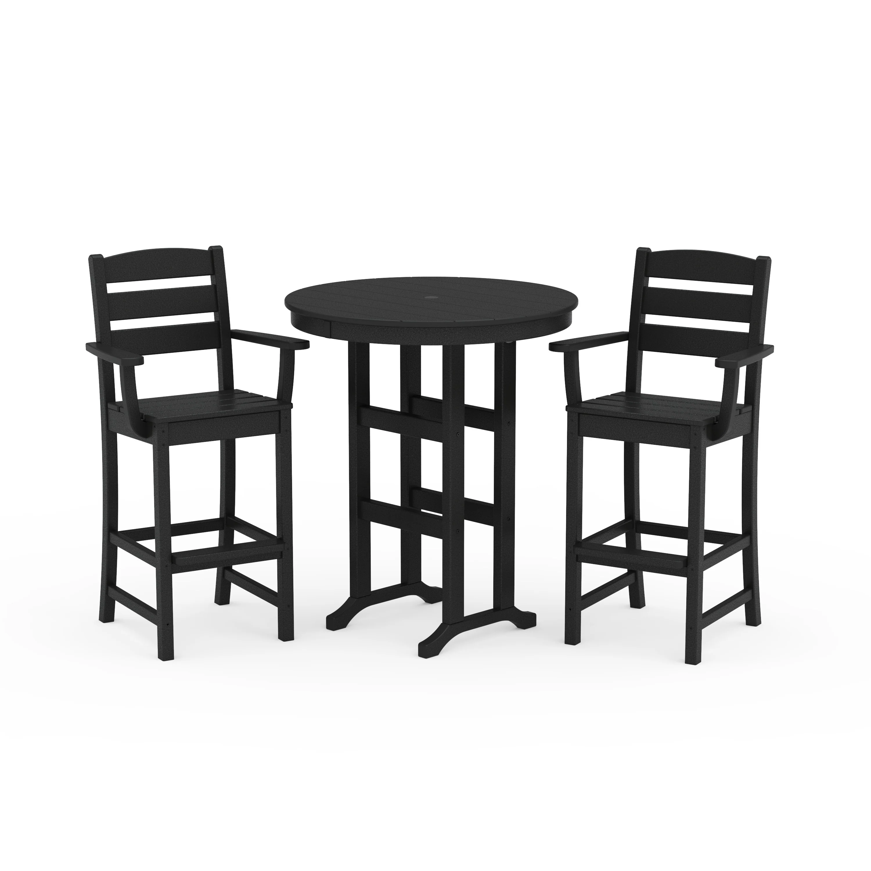 Lakeside 3-Piece Round Bar Arm Chair Set - Image 7