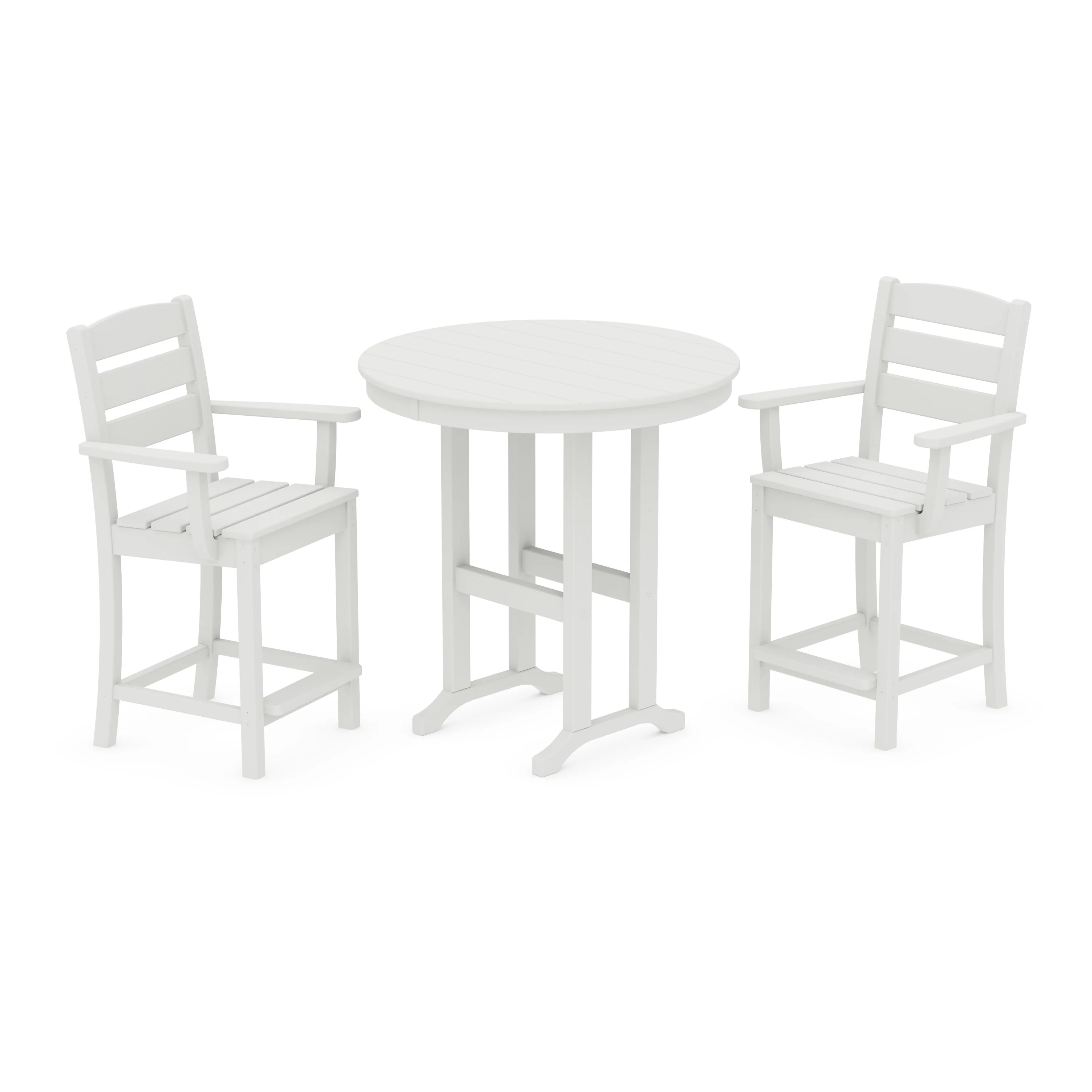 Lakeside 3-Piece Round Farmhouse Arm Chair Counter Set - Image 15